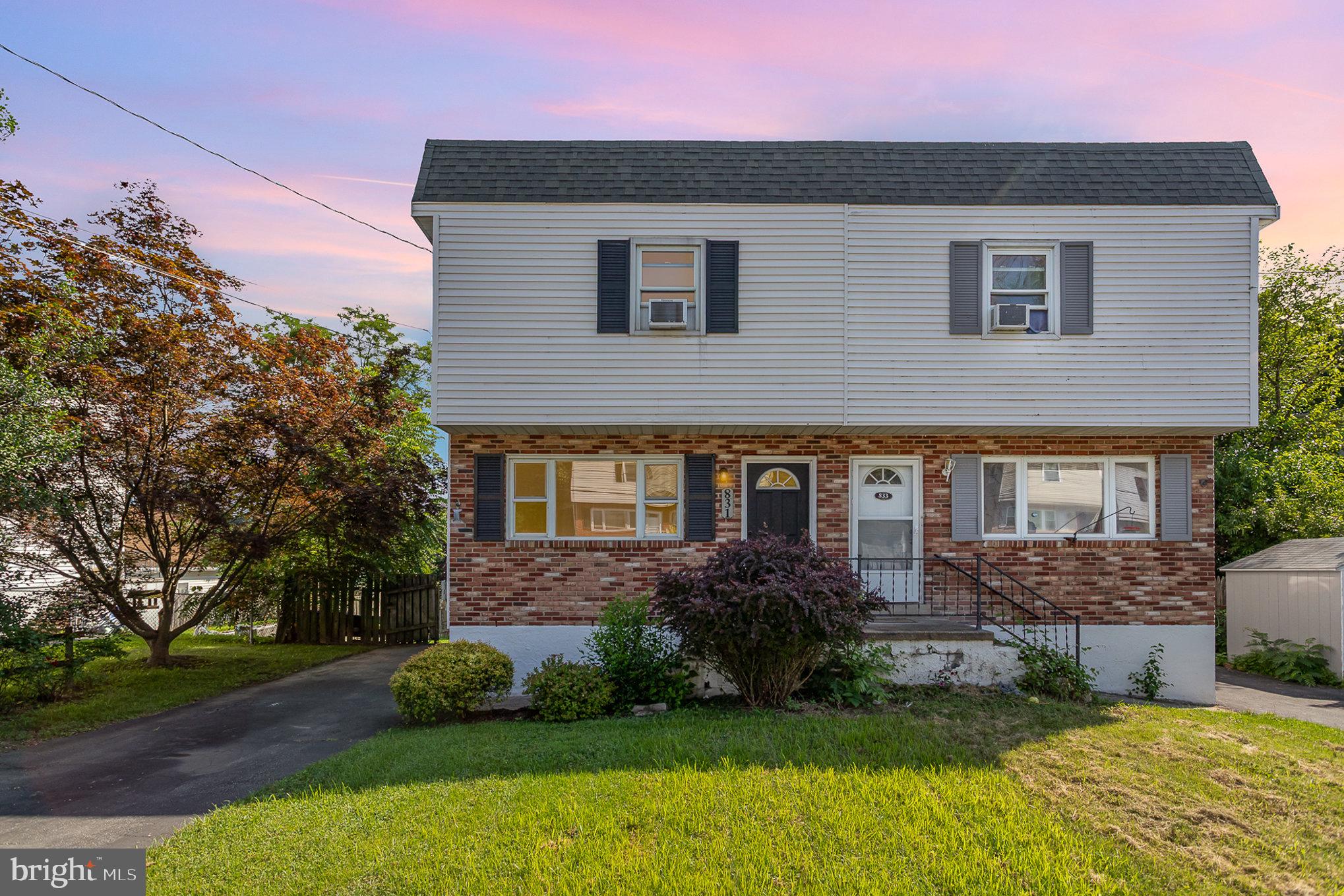 Tucked away in the heart of East Pennsboro School District, this delightful 3-bedroom, 1.5-bath semi-detached home blends comfort, style, and functionality in a way that just feels right. Whether you're looking for your very first home or a fresh start in a friendly neighborhood, this one checks all the boxes. Step inside to a bright and open main level with beautiful hardwood floors, fresh neutral tones, and a smooth flow from the spacious living area with a mini-split unit to cool you off on the way to the eat-in kitchen. The kitchen boasts timeless white cabinetry, granite countertops, stainless steel appliances, and a peek-through breakfast bar—perfect for casual mornings or catching up with guests while you cook. Upstairs, you’ll find 3 well-sized bedrooms with great natural light and plenty of closet space, along with a full bath. Downstairs, the clean and spacious basement offers great storage, a laundry area, and tons of potential for future finishing. Enjoy the extended patio that’s ready for summer dinners, morning coffee, or fall fire pit nights. Thoughtfully added garden beds bring color and charm to the fenced yard—ideal for relaxing or entertaining with ease. Conveniently located just minutes from shopping, dining, and major commuter routes, this charming home offers both peace of mind and practicality.