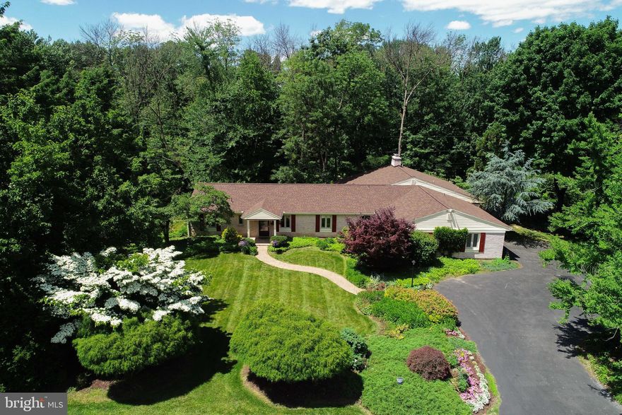 The location, lot size and square footage of this sprawling ranch home are hard to find. This hidden spot of Paradise, is close to Elizabethtown College with easy access to Route 283. The gorgeous 3 tier stone patio overlooks a park like setting on the 1.3 acre secluded lot. The home was built with handicapped accessible light switches, when using a wheel chair, in one section of the home. Bring your own decorating touches to this 4/5 bedroom, 4 full bath home which offers over 3,000 SF of living space plus over 1,000 SF in the walk out daylight basement. In-law or Au Pair quarters. New roof & upgraded electrical panel in 2018. Heat pumps replaced 2014. Too many features to list. Add our own cosmetic touches, the major items have been done! Please see additional addendum and floor plan in documents.