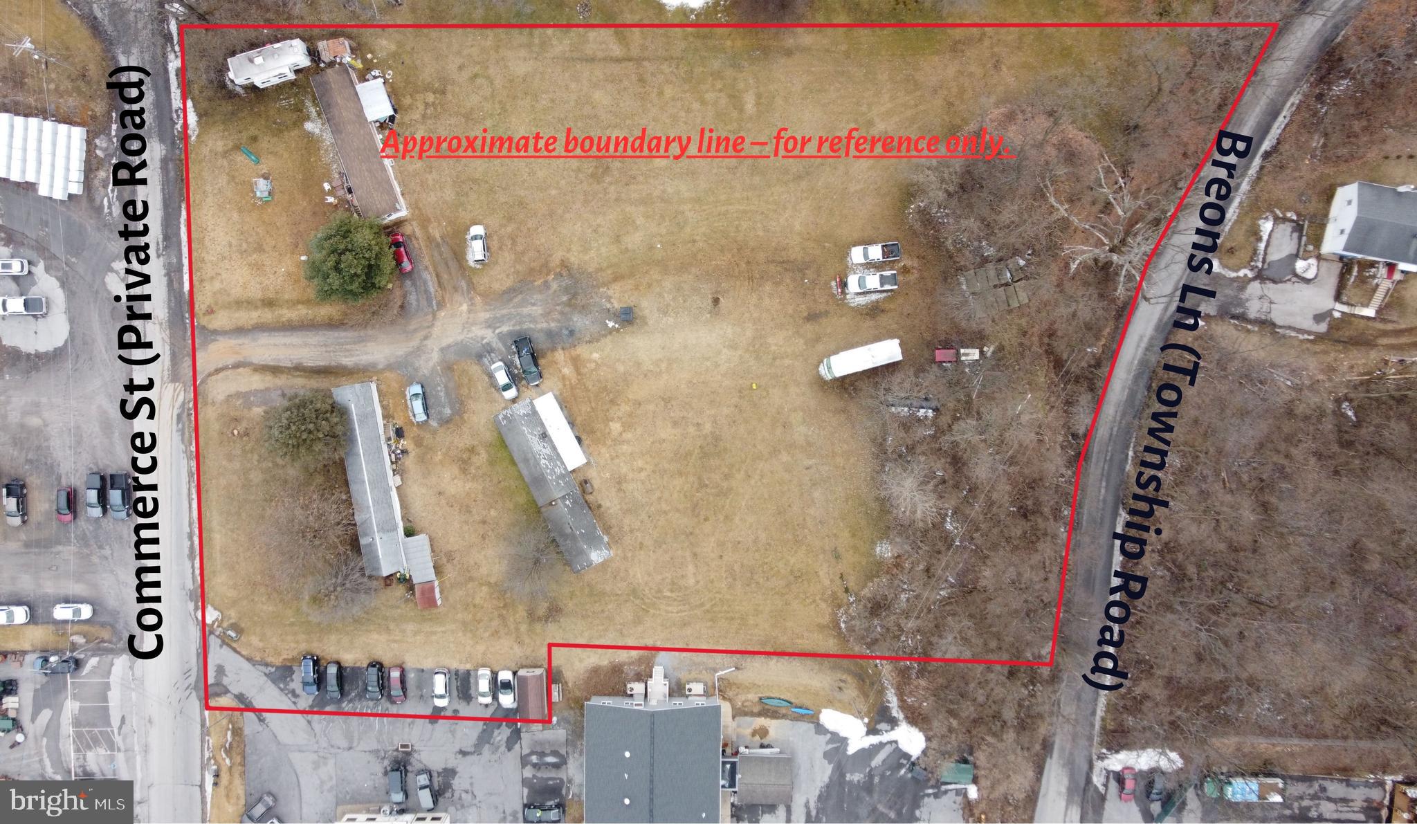 New price on commercially zoned lot! 1.9 acres. Level to very gently sloped & located just off of W. College Ave outside of Pleasant Gap. Perfect for a growing business or a builder/developer to build townhomes. Current established access is off of Commerce Rd. New access could be developed on Breons Lane, which is a Benner Township maintained road. Seller has concrete colvert pipe on site that could be used to develop this access on Breons Lane. Easy access to I-99, State College, Bellefonte, & the surrounding area.