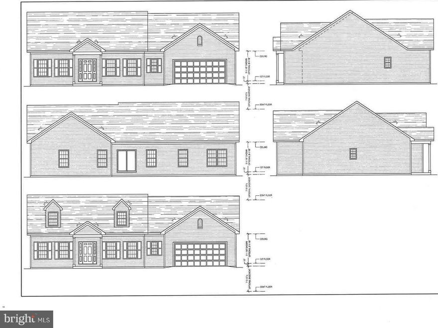 To be built custom Rancher in the new subdivision of  Harper Park situated on a corner lot in a rural setting off of Paradise Church road in the North end of Hagerstown. This over 1900 square foot home offers 3 bedroom with a potential 4th bedroom.  Numerous upgrades that include, appliances, fireplace, luxury vinyl floors, kitchen countertops, pantry, and the list goes on, plenty of time to make additional custom changes and upgrades.
Stop and explore Harper Park, within minutes of the interstates, medical, shopping and all amenities.