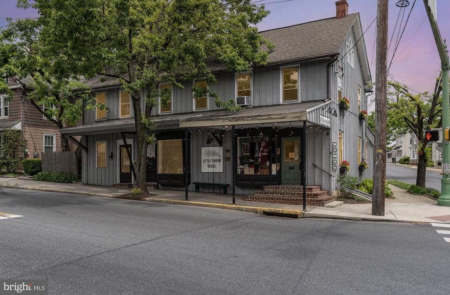 Unique opportunity in downtown Lititz! Mixed use zoning has this charming property currently being used as a store front, with 2 additional residential rental units. The commercial space has new drywall and paint, an improved bathroom, and hardwood floors. One of the residential units is located on 2 floors with a living, dining room and kitchen on the first floor and access to the great private backyard. 2 bedrooms and 1 bathroom are located upstairs! The second residential unit is located on the second floor with 2 bedrooms, 1 bathroom and access to a large attic with lots of storage space! Attached 2 car garage with storage above, as well as 4 off street parking spots. 1 for each rental unit and 2 for the current business. Schedule your showing today and check out all of the potential located on Broad street!
