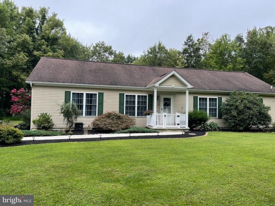 Nearly 4 acres of Perry County peace and privacy come with this spacious 3 bedroom 2 bath home.  Want more?  There's a large 2 car garage which could be a workshop, and a second one car detached garage.  There's plenty of space to put up a pole barn for your business or hobby.  The house is entirely on one level -- the laundry room and everything are conveniently at hand with no interior steps.  There's an unfinished attic for storage or possible future expansion if you want more space.  Conveniently located to both New Bloomfield and Newport for easy shopping or commuting.  See it soon before it goes!