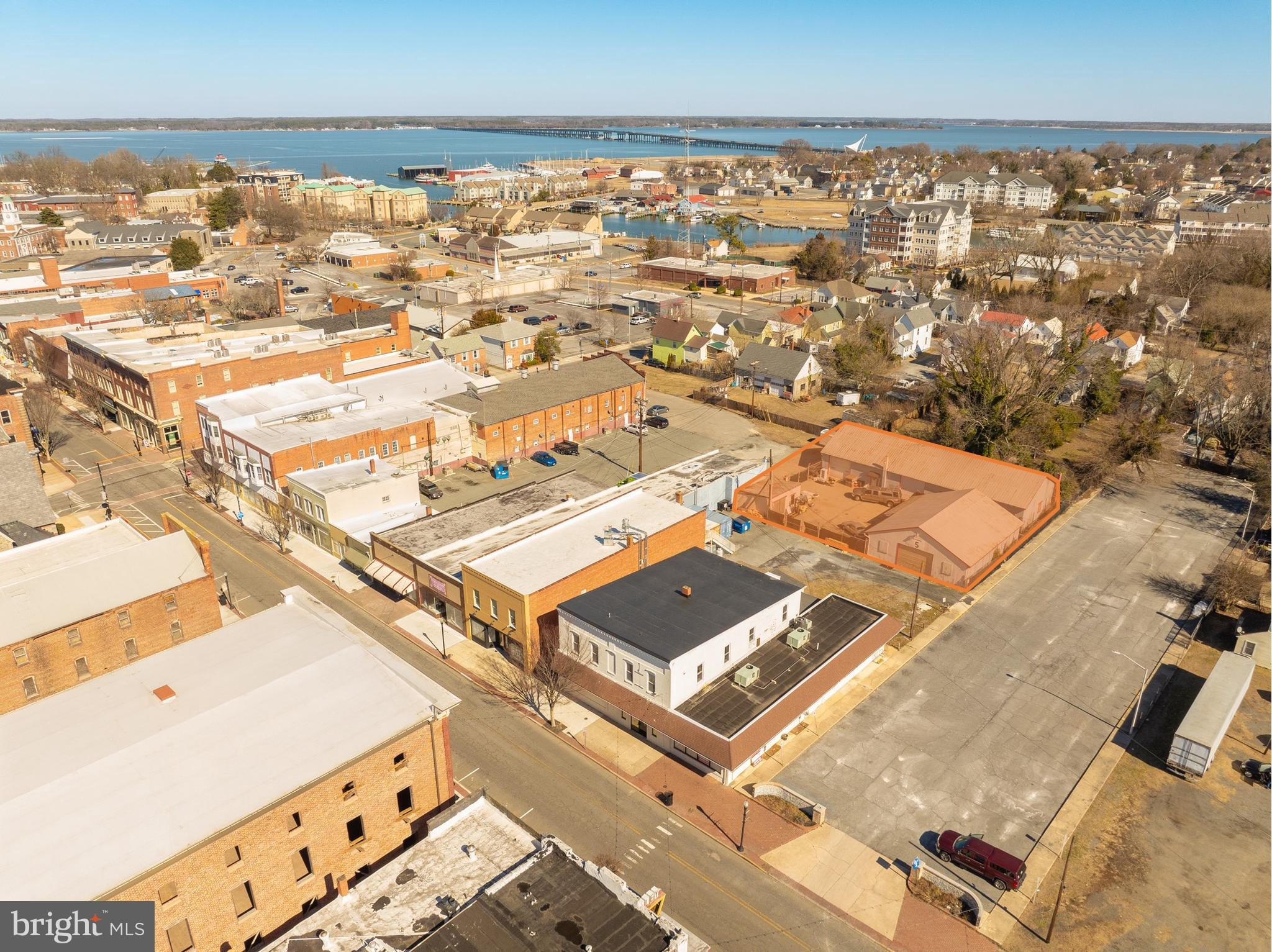 Introducing a property consisting of 3 warehouse buildings in the heart of Cambridge, MD, these 3 buildings total up to 5456 SF offering versatile industrial warehouse space. The property was built in 1945. The first building is a block building (35' X 100') with two 12' roll up door, a ceiling height of 12', floor drain, a bathroom, newly updated 200 Amp electrical services, LED lighting, and a new propane heater. Building two (37' X 50') has one 12' fiberglass roll up door, and electricity present but not connected. Building three (22' X 19') has a double door entrance, and can be used as additional storage. The parking lot is paved and fenced with 2 - 16' entrances with double 8' gates. This property can be purchased with 518 Race St. All offers are encouraged!