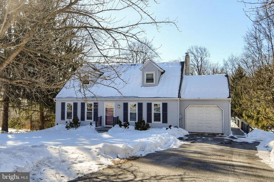 Welcome to this large Cape Cod home , surrounded by million dollars homes on a double cul-de-sac. Extra large drive way , with plenty of room for several cars. 1 car garage.  Beautiful, and private 1+ acre lot!!!
Living room with pellet stove. Eat in kitchen leading  to sunroom! Sunroom leads out to super large tiered decking,   Ready for  entertaining! Open backyard is ready for you to install a big pool!  The 1+ acre of land has a big ,refinished shed in the back,  and large trees / woods on edge of property .  2 bedrooms on mail level with full bath . Upstairs is 2 more bedrooms with newly installed full bath . Lower level has finished basement with closets , powder room, and separate workshop area  . Lower level also has a walkout sliding glass door to beautiful rear yard. PLEASE BE VERY CAREFUL WITH WALKING ON THE ICY SLOPED  DRIVEWAY.
PLEASE CONTACT THE LISTING AGENT FOR ANY AND ALL SHOWINGS