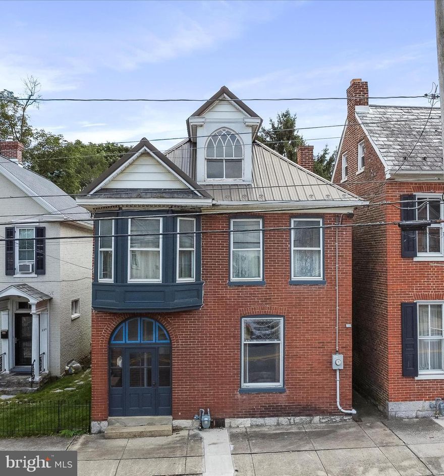 Sold down through generations this property has been a family staple for years. With an original stained-glass window, hardwood floors, sexy pocket doors, large open rooms and high ceilings, this home boasts all the character and charm.  The majority of the original horsehair plaster walls and ceilings have been redone with drywall.  For convenience a full bath and mudroom were recently added to the first floor as well.  A little work is still needed throughout, but nothing that will stop you from moving right in.  A large living room on the first floor could also be used as a bedroom, should you need one on the main level.  A new roof, and tons of attic storage space are an added bonus.  ANNND, how about a secret stairway leading from the kitchen up to a bedroom!!  This house is truly a gem and has so much potential.  A charming borough property with a nice back yard that provides that green space with plenty of room to roam and play! Priced to sell!