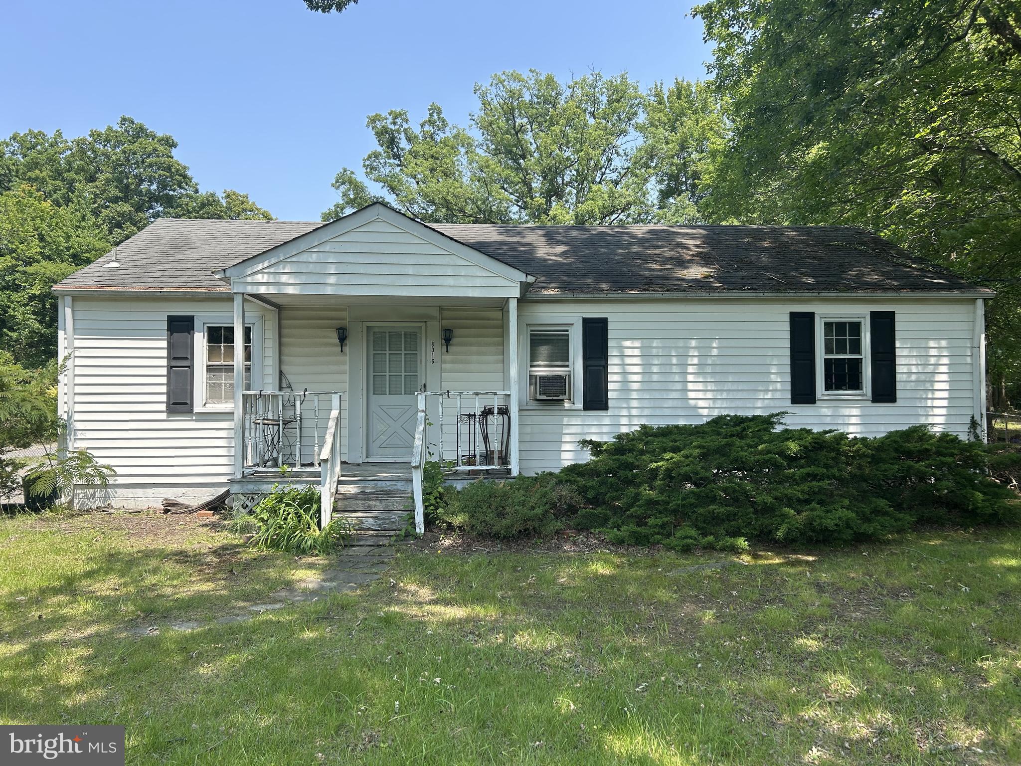 Due to Buyer nonperformance (release of contract is pending), this property is now fully active and available. This home is great fit for an investor, or an end user looking for single level living. There is a large detached garage behind the house, and all structures sit on a flat lot, almost 3/4 of an acre. The property needs a full, top to bottom, renovation and will be sold AS-IS. Do not tour/walk the lot without contacting first.