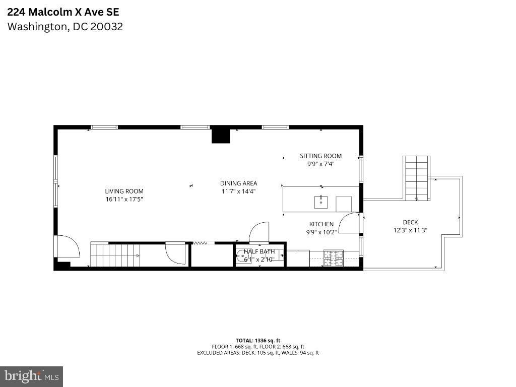 Photo of 224 Malcolm X Avenue SE, WASHINGTON, DC 20032 (MLS # DCDC2227972)