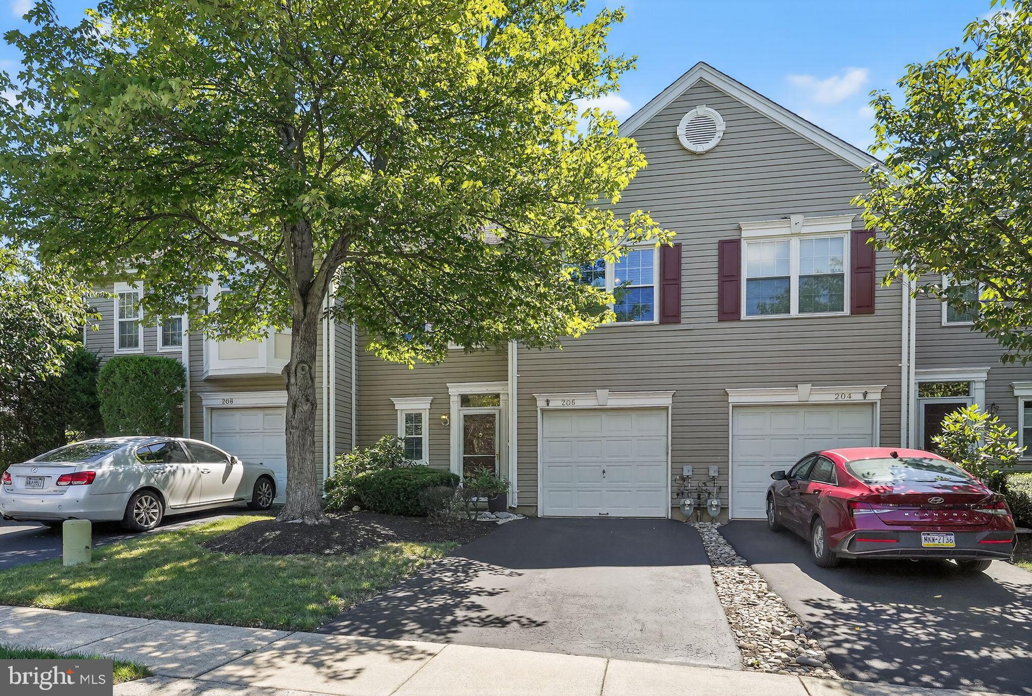 Welcome to 206 Saratoga Way! This well-maintained townhome is located in the desirable Winner’s Circle community of Montgomery Township. Offering 3 bedrooms, 2.5 baths, and a 1-car garage, it’s a perfect blend of comfort and convenience.
Step inside to a welcoming entryway that flows into a spacious living and dining area. The kitchen sits at the back of the home and features sliding doors leading directly to the backyard providing the kitchen with lots of natural light. Upstairs, you’ll find three generously sized bedrooms, including a primary suite. A full hall bath, linen closet, and laundry room add convenience to the second floor.
Residents of Winner’s Circle enjoy access to the community pool and the unbeatable location—just steps from Spring Valley Park with its trails, sports fields, and courts. Shopping, dining, entertainment, major roadways, and public transportation are all within easy reach. You don’t want to miss this opportunity to call this place home!