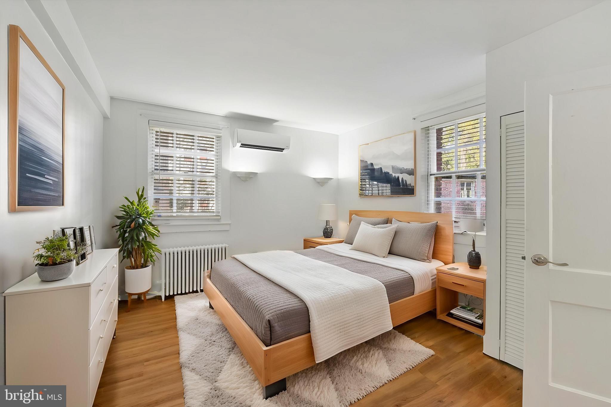 Situated in the picturesque Tuscany-Canterbury neighborhood, one of Baltimore's most charming areas, is the historic Lombardy building! Welcome to this unique, ground-level 2-bedroom unit that offers a private entrance and a tranquil covered patio. A beautiful space to call home is set amidst beautifully landscaped grounds, mature trees, and a serene atmosphere that feels like a country cottage. Inside, you'll find the beautiful simplicity of bright white walls, a spacious eat-in kitchen with granite countertops, tiled backsplash and gas stove. The main bedroom offers a private bath with a jetted tub. The second bedroom is versatile; ideal as a guest room or home office. Additional features include an upgraded mini-split ductless A/C system for summertime comfort. The co-op fee covers property taxes, heat, water, sewer, storage, exterior maintenance, grounds upkeep, and insurance. Street parking is available and garage space can be rented. Laundry is conveniently located on-site, and pets are welcome! This home is convenient to all things, Roland Park, Gilford, Hampden, Homeland and the Johns Hopkins Homewood Campus. Make your appointment now! (The unit is On Stoneyford. Look for the 220 Stony Run Sign. Go down the steps to the garden level unit on the side of the building - just before the garages.) *** The owner must occupy the unit for 3 (three) years before it is able to be sublet. Board approval is required to be a rental and of the perspective tenant) ***
