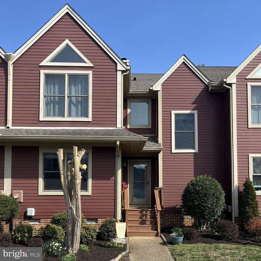 Remodeled townhome featuring 3 bedrooms and 3 full baths with upgrades throughout. The main level offers hardwood floors, a spacious family room with recessed lighting and a wood-burning  fireplace with mantel, along with a large bedroom and full bath.

The kitchen is equipped with granite countertops, upgraded stainless steel appliances, and a pantry. The upper level includes a primary bedroom suite with four separate closets, access to a private balcony, and a luxury upgraded bath featuring porcelain flooring, a walk-in glass shower, granite-top vanity, and heated towel rack. Also upstairs is another large bedroom with cathedral ceilings, a fully upgraded hall bath, and a laundry room with ample cabinetry and counter space.

The exterior offers an expanded rear deck, perfect for entertaining. This property includes deep-water boat slip F-7 and access to a community pool located just down the street. 

Major improvements completed in 2018 include heat pumps, hot water heater, double range oven/stove, and attic and crawlspace insulation with ventilation system.

Located in the water-oriented community just outside of Solomons, with new sidewalks providing easy walking or biking access to Annmarie Garden, parks, waterfront, nearby restaurants, and shops.