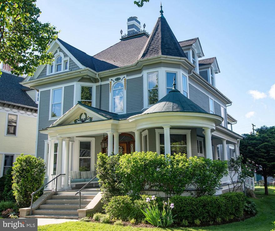 This rare property is on the market for just the third time in over 125 years. Welcome to 18 Clarke Place, a completely renovated, eclectic Victorian in a prime Frederick location, conveniently located near downtown, the Marc Train, restaurants, and shopping. Make this 6-bedroom, two-and-a-half-bath Frederick classic your new home. It has been fully renovated to include all the modern conveniences while maintaining its historical character and charm. Renovations include a new second-floor master bath, guest bath, 3-zone heat pump, a modernized kitchen with new gas stove and renovated Youngstown metal cabinets, a walk-through pantry with a wine cooler, a new roof in 2019, fresh exterior paint, a finished attic with 2 bedrooms and a loft, new carpet, and refinished floors, a wood-burning and gas fireplace, and more. Renovations are too numerous to list in the remarks and are included in the documents section. Architectural details include high ceilings, 3 sets of pocket doors, parquet flooring in the foyer, curved hallways and arches, a covered porch with turret, additional radiator heat, and original woodwork. A must-see is the basement with its high ceilings, stone walls, and paver flooring. When not enjoying this beautiful home, walk to the sky stage around the corner to see local musicians and plays, enjoy the serenity and views of Baker Park, or just stroll down Market Street with its lovely restaurants and shops.