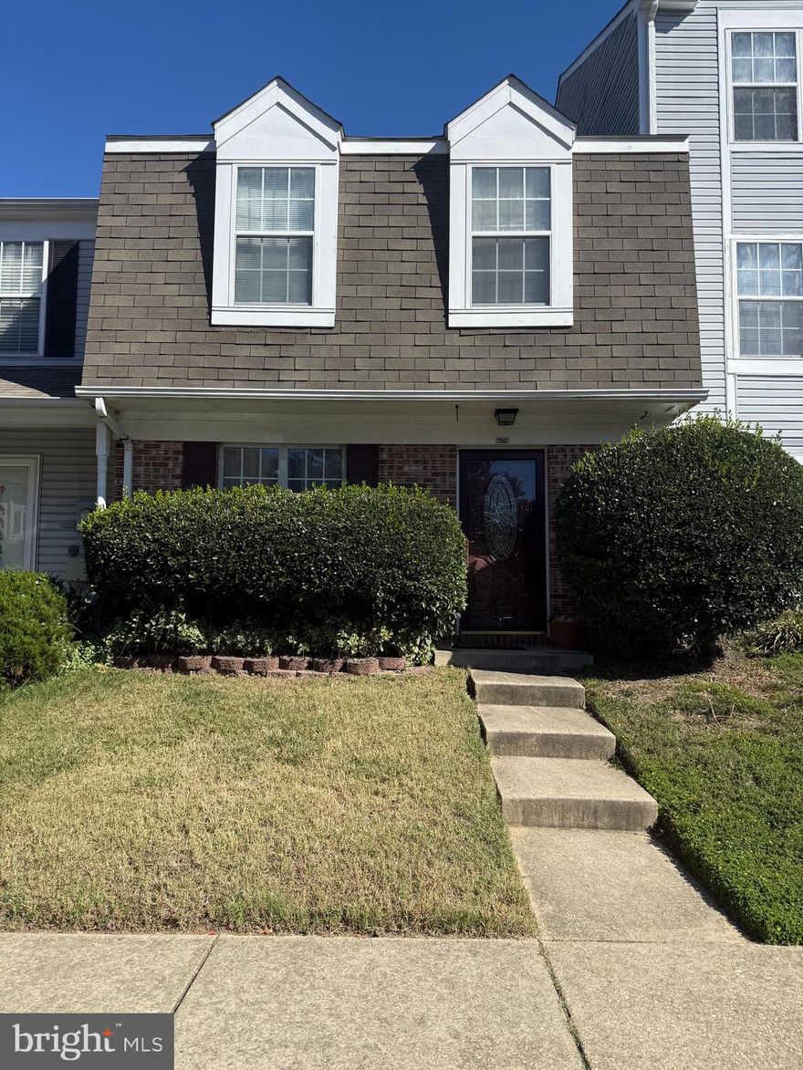 ONLINE AUCTION: Bidding begins 12/17/2025 @ 10:00 AM. Bidding ends 12/19/2025 @ 11:35 AM. List Price is Suggested Opening Bid. Deposit: $20,000.

2 Story Townhouse located in Waldorf Maryland.
JUST MINUTES to the many retail and dining options along Crain Hwy.
Easy access to major traffic artery Western Pkwy.
Property is owner occupied.