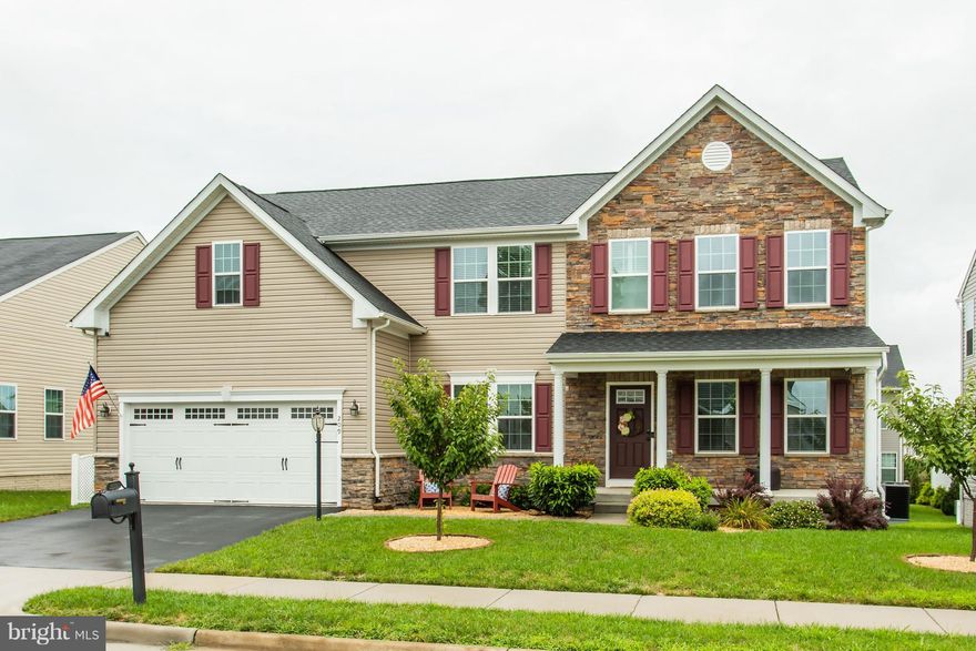 It's not often that one finds such a well maintained home with so many upgrades. 5 bedrooms on upper-level, tray ceiling in Master, ceiling fans everywhere, upgraded bathrooms & hardware. Hardwood throughout the main level, separate office/den, added breakfast room, large kitchen island, & fireplace. In basement, the media room, projector, screen, furniture, & pool table convey with strong offer!