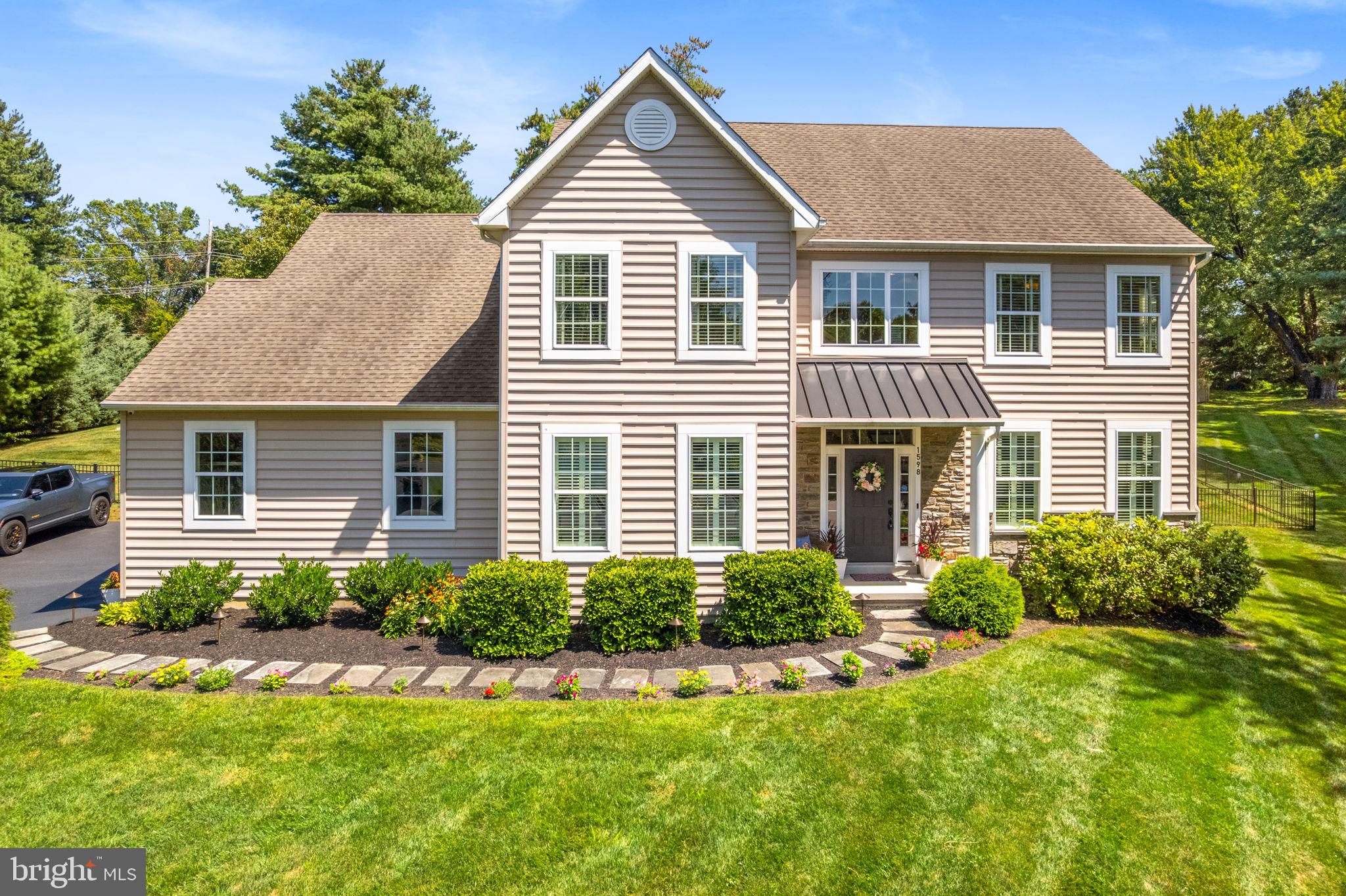This beautifully maintained home is tucked away on a quiet cul-de-sac offering the perfect balance of privacy and convenience.
Step inside to find a sun-drenched interior featuring hardwood floors, spacious living areas, and thoughtful updates throughout. The kitchen is the heart of the home, showcasing granite countertops, stainless steel appliances, and a bright breakfast area that opens to the inviting family room with a cozy fireplace—ideal for everyday living and entertaining.
Upstairs, the generous primary suite features a walk-in closet and an en-suite bath with dual vanities, a soaking tub, and a separate shower. Three additional bedrooms and a well-appointed hall bath complete the second floor.
Step outside to your private patio, surrounded by lush landscaping—a serene space for outdoor dining, entertaining, or simply relaxing in the peaceful backyard.
All of this, located within the award-winning West Chester Area School District and just minutes from downtown West Chester, shopping, dining, parks, and major roadways.