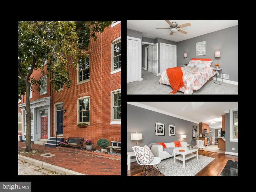 Beautiful Otterbein! This home has a wonderful green views of one of the neighborhood's most beautiful parks. Open layout with stainless appliances, built ins, wood burning FP, new floors, carpeting, & fresh paint.  2011 updates include new windows, heat/AC, roof, and renovated master bath. Permit parking only and lesser density allows for great parking convenience. Steps from MARC, Inner Harbor.