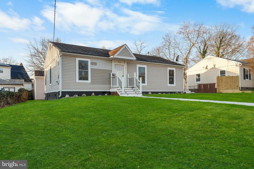 Back on the market! Beautifully renovated rambler with natural lighting from new windows, and recessed lighting throughout. New floors throughout the home. Large living and dining room combo. Open concept floor plan with a gourmet kitchen with new cabinets, stainless steel appliances and quartz counter tops. 5 Burner gas stove slides in kitchen island with range hood above. Home has 4 large bedrooms and 2 full baths that have a niche, dual sink vanity, and ceramic tile flooring.  Stackable laundry. Rear exit goes to deck made of composite decking which leads to the yard. Yard has a shed and an out building/guest house with loft with heat and electric. Someone with creativity can add a bath and a kitchenette for a guest house or rental income. Purchaser to do due diligence on obtaining permits.

Close to the Laurel shopping center, restaurants, AMC Theater, Library, Alice B. McCullough Field, Route 198, and I-95.