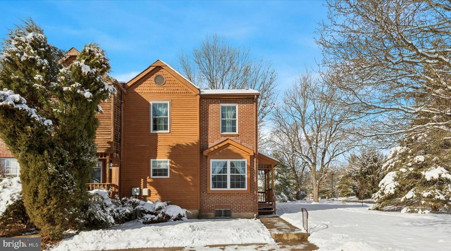 Don’t miss this end-unit townhome in the tree lined Perkiomen Woods Community.  Adjacent to the Perkiomen Trail, you couldn’t ask for a better location!  Three bedrooms, two full baths and one half bath in over 1,596 square feet of living space. The finished lower level offers versatile space for a cozy den, home office or playroom, significantly adding to your living space. Beautifully maintained vinyl plank floors greet you on the first floor.  The updated kitchen offers a ceramic tile floor and backsplash, modern cabinetry with a pantry, granite counters and a spacious area for dining.  Stainless steel appliances. There is a two door closet to accomodate first floor laundry if you desire. Kitchen windows provide abundant natural light. A stately gas fireplace is the focal point of the living area room along with three pane sliding glass doors that open to a large,  wooden deck.   The open staircase holds a picture window topped with a stained glass accent. Three  nicely sized bedrooms offer generous closet space. The primary bedroom includes a full bathroom complete with vanity and soaking tub-shower. Affordable HOA : Two designated parking spots, guest parking,  lawn maintenance, snow removal. Community Amenities:  Residents enjoy full access to an outdoor swimming pool, tennis courts,  playground and clubhouse. Convenient location: Situated by an entrance to the picturesque Perkiomen Trail. Located minutes from major highways,  Providence Town Center, Wegmans, and the charming towns of Phoenixville and Skippack.