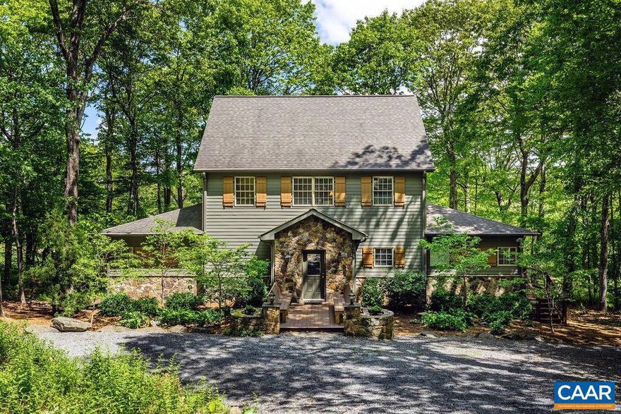 This beautiful, pristine, never rented home is located on the 5th fairway of the Devils Knob Golf Course.  The open floor plan is bright, comfortable, and perfect for entertaining.  The kitchen features beautiful cherry cabinets, granite and excellent workspace for the chef in the family.  The living, dining, and den space flow together with the kitchen as the pivot point.  There is plenty of room for guests and family with one primary suite on the first floor, an additional primary suite on the second floor, and two additional bedrooms.  The current owners made numerous upgrades that include a fully equipped outdoor kitchen, interior and exterior stonework, TimberTech deck, hot tub, lush landscaping, high quality furniture, lighting, et cetera...  The oversized deck offers excellent living space and a phenomenal view of the golf course.  Wintergreen is the perfect retreat and jumping off point for your Blue Ridge adventures. The Blue Ridge Parkway, Appalachian Trail and Nelson 151 Trail are just minutes away.  Come see what this beautiful home offers and relax in style and comfort.,Cherry Cabinets,Granite Counter,Fireplace in Living Room