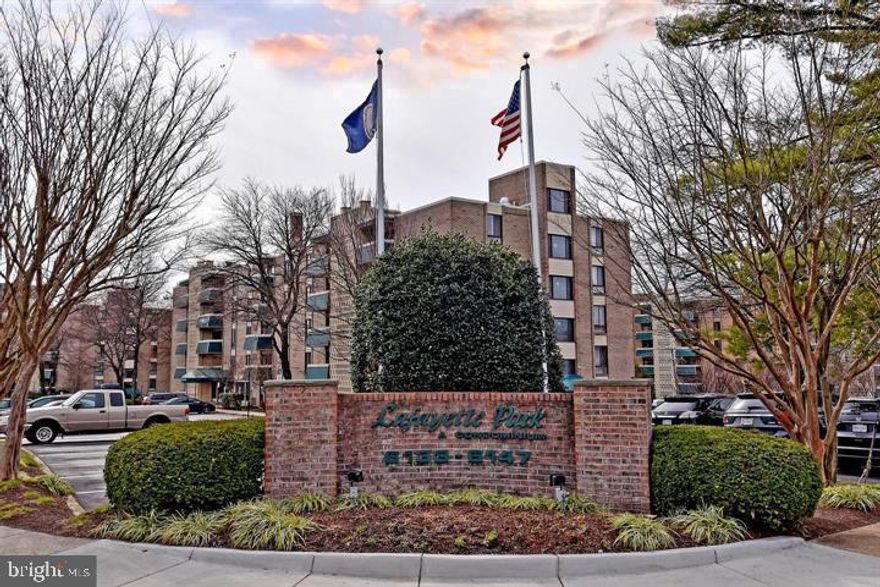 Beautiful and spacious one level condo, 2 bedrooms, 1 bathroom.  Many amenities including elevator, secured building entrance with call system, outdoor pool, kids pool, party room, playground, sports courts, picnic area. Commuter dream with bus stop at the corner and close to all major highways and shopping areas. See floor plan in photos. Laundry room in same level. ALL UTILITIES INCLUDED except for cable/internet. Building is next to the parking lot, two unassigned parking stickers plus one visitor tag. Extra parking on Rio Drive. Apply to Long and Foster website.