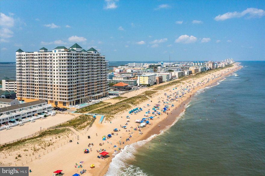 A stunning oceanfront retreat now available for sale at The Gateway Grand, one of Ocean City's most luxurious condominium complexes.  Take a ride on the highspeed elevator and as the doors open you will be taken back by the sweeping panoramic views from the Ocean to the Bay featuring all of Ocean City even as far as Bethany Beach, DE.  Once you arrive at the front door of the condo opening the door reveals a direct oceanfront view looking straight down the hallway to the oceanfront living room.  You will be impressed with the ceramic tile floors, granite countertops in the bathrooms and kitchen, and marble surfaces in the primary bathroom.  The current owners have meticulously maintained the property.  They have upgraded the appliances, including the stainless steel kitchen appliances and washer and dryer.  This property delivers turn-key including all furnishings and kitchen contents.  The Gateway Grand has an abundance of amenities including a heated indoor pool open year-round, a heated outdoor pool open from Memorial Day to Labor Day, a kid's club room with tons of activities, and 24/7 fitness center.  The lobby has two story vaulted ceilings and floor to ceiling glass windows with ocean views.  There are security cameras on property and on-site security staff in the evening to give piece of mind.  This residence comes with two unassigned parking spots in the large gated parking garage that has two elevators and several electric car chargers.  After a long day at the beach, enter the ground floor storage room, rinse off with the warm indoor showers, and secure all of your beach gear in your deeded storage locker #84.  Gateway Grand has an active social committee that plans fun events for owners and guests such as their annual 4th of July Pig Roast and Golf Tournament.  Become a part of this community today, you will be impressed!  New owner must honor all 2025 rentals.