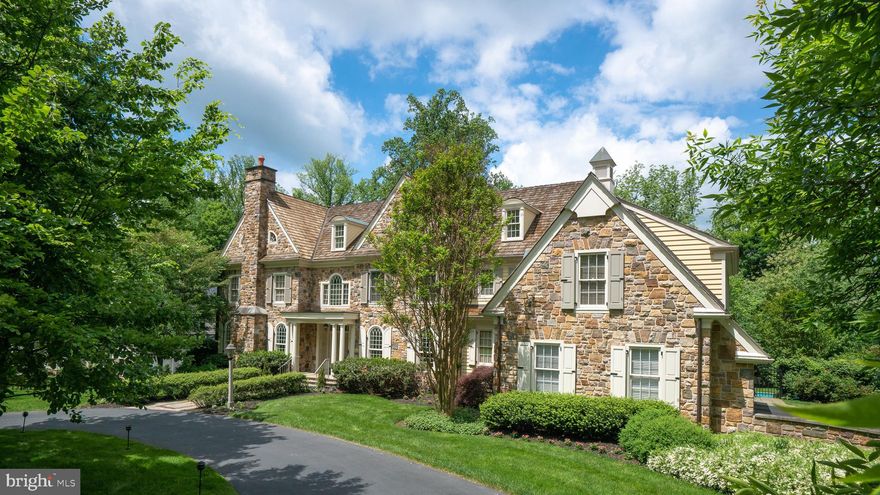 VIRTUAL OPEN HOUSE 10:00 am - 10:30 am Sunday May 3, 2020. Please register here: https://zoom.us/meeting/register/tJwrdemhrTMpHNRZl47uuHrxddtEqLsSk1G5. Custom built by Pohlig Builders, this sun-filled Estate Manor home in prestigious Harriton Farm is an incredible value. You will appreciate the distinctive details, quality craftsmanship, and luxury amenities - all nestled on a quiet tree-lined street. This home's stunning architectural features include high ceilings, substantial crown and baseboard molding, wainscoting, hardwood flooring, and two fireplaces. The main floor features a gracious entrance and traditional living spaces. The private study with a nearby full bathroom could also be used as a main floor guest suite. The chef s kitchen opens to a sun-graced morning room, ideal for casual meals, and a spacious family room with a stone fireplace.  The large deck is accessible from multiple rooms, and has lovely views of the rear yard and summer pool. Additional features on the main floor include a rear pantry, convenient mud room, powder room and a three-car attached garage. The grand staircase leads to the master suite, three additional bedrooms, three full bathrooms, and an open office that could be used as a  buddy study.   A large laundry room and a full walk-up attic complete the second floor. The walk-out lower level has a built-in bar, recreation room, and an additional full bathroom. This space is ideal for a home office, exercise space, and/or a teen haven. Situated in the award-winning Lower Merion School District, this home is only a short drive from world-class shopping and dining at Suburban Square, the Bryn Mawr Film Institute, as well as Lower Merion parks and nature trails.