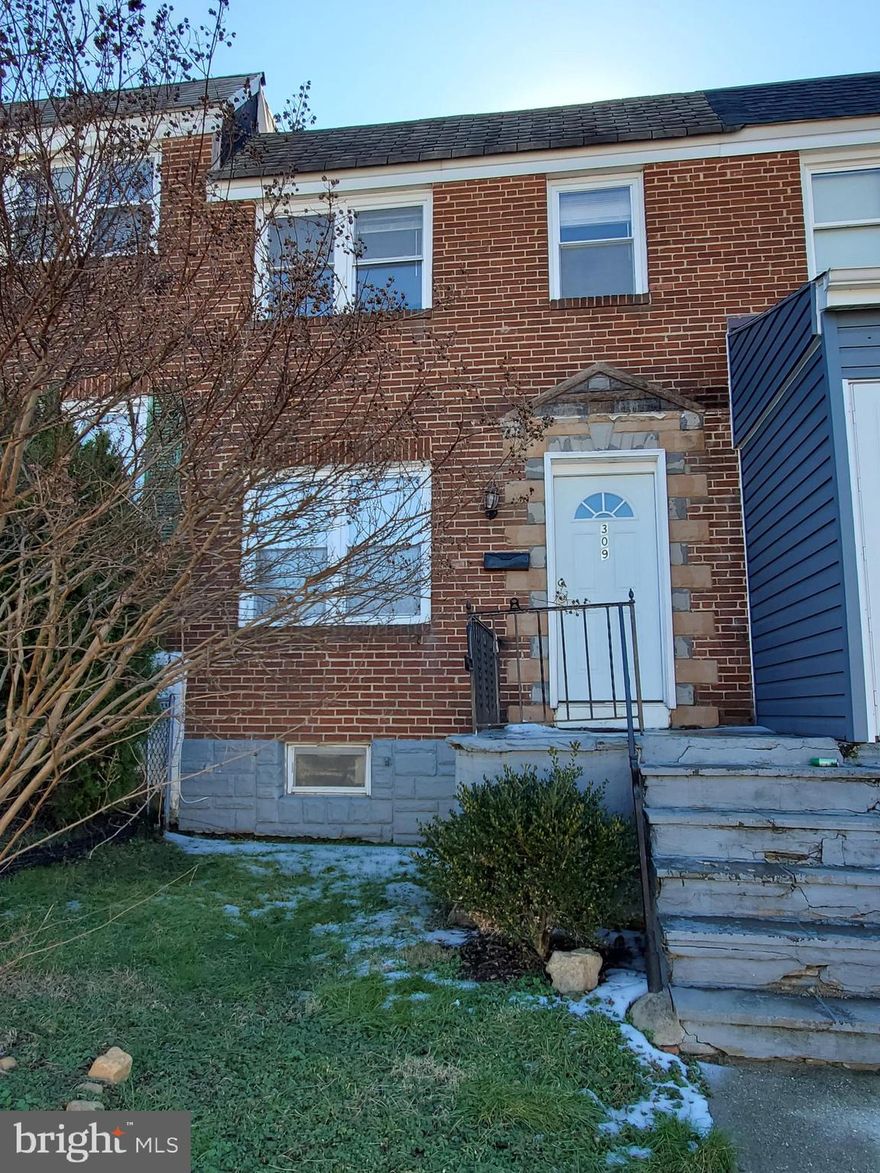 Welcome to 309 Arden Road W! In this crazy market, it is tough for buyers to find affordable homes. Look no further than this quiet street in Brooklyn Park. This ready to move in 3 BR row home has plenty to offer as a starter home. Easy access to I695, I895, and Rt 2.