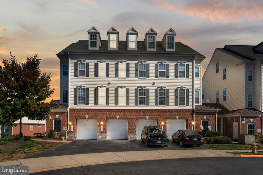 Welcome home! This 3 bed 2.5 bath end unit located in Piedmont South. This 3 level condo features an Kitchen and primary bath, durable and beautiful luxury lament flooring . Upon entering through the front door you will find a workspace room along with a half bathroom. There is also a coat closet with custom shelving. The bottom staircase features brand new wrought iron spindles giving the entrance a fresh modern feel. The main level features a spacious kitchen with a gas range stove, quartz countertops and oversized windows filling the entire level with natural light. This open floor plan is perfect for entertaining. The third level of the home features the owner's suit. Enjoy a bright, oversized primary bedroom with a built in walk in closet, large windows, and tall ceilings. The primary bedroom also features a spacious remodeled shower, double vanity, and separate toilet room. The upper level includes two additional spacious bedrooms with a full bath.  Community Amenities include a pool, fitness center, tennis court, basketball court, clubhouse access, and playground. Water, sewer, trash, and exterior maintenance are included in condo dues. Located a couple miles from Virginia Gateway Shopping, Dining, Movie Theatre, and Jiffy Lube Live. Close to Manassas Battlefield National Park, offering 40 miles of trails.