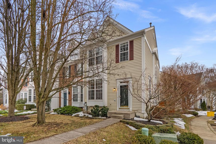 OPEN SATURDAY 2/21/26, 11AM TO 1PM! Come enjoy the Annapolis lifestyle in this three level, end unit townhouse in the centrally located  Windgate community. A wide, inviting entryway welcomes you to an open floorplan on the main level with living area and dining area open to the kitchen. Crown moulding frame the first floor. The bright, kitchen features granite counters, stainless steel dishwasher, oven and and microwave plus an eat-in /coffee bar area. Natural light from side and rear windows make the kitchen a wonderful space. The dining area, with five light chandelier, has a sliding glass door to access the rear deck and yard. The upper level is home to the primary suite that was updated in 2024 and features a walk-in shower, marble dual sink vanity and updated floor. The primary bedroom features windows that overlook the rear yard, an oversized closet and engineered hardwood floor. A full bath and two additional bedrooms round out the upper level.  The lower level is great for watching TV on the included video projector, and features a gas fireplace. A craft area and utility room provide great storage space. The fully fenced back yard is great for grilling and entertaining.  Other seller updates include HVAC in 2021, Roof in 2015 and new Smoke /Co2 alarms. This home is close to everything you could need, including shopping and dining downtown or at the Annapolis Mall and Annapolis Towne Centre. The Navy-Marine Corps Memorial Stadium is just minutes away, and Historic Annapolis is right nearby for you to explore and enjoy. Access to major commuter routes like Rt 50 (.5 mi), Rt 70 (.3 mi) make this the ideal location for those needing to travel to Ft Meade, Washington DC, or Baltimore. What a great place to call  home!