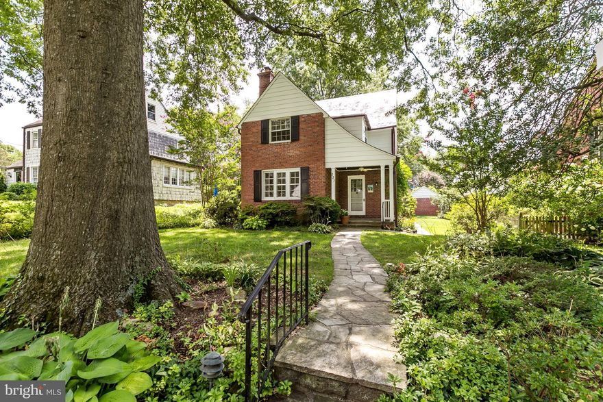 You'll love this 3 bedroom 3.5 bath brick home just 3 blocks from the Homeland Lakes.  It features a sun room addition with 3 sides of windows leading to the brick patio perfect for dining alfresco. The gardens bloom with perennials, annuals and hydrangea.  Imagine cuddling up to the cozy stone fireplace with a good book.  The gleaming hardwood floors were just redone. There's a lower level recreation room and full bath. There's also a walk-up attic with plenty of storage. The 1 car detached garage has a large parking pad in the rear.  There's a 1 time fee of $150 to the Homeland Association for buyers. Home warranty included. All of this situated in convenient and historic homeland close to Belvedere Square, the many universities and hospitals. PLEASE FOLLOW THE SAFETY GUIDELINES BY WEARING  MASKS, PRACTICING SOCIAL DISTANCING, and AVOIDING TOUCHING THINGS IN THE HOUSE. ONLY 3 PEOPLE AT A TIME FOR SHOWINGS INCLUDING THE AGENT.