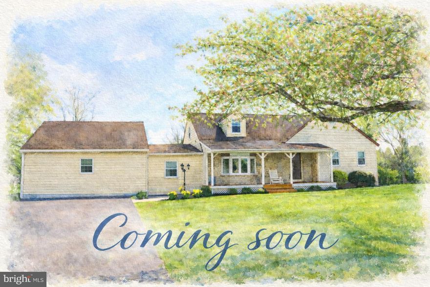 Welcome to 2619 Bradenbaugh Road. This charming Cape Cod tucked into one of the most peaceful settings you could imagine—a true rural Harford County gem, surrounded by preserved farmland and scenic views in every direction. Lovingly maintained by its original owners for the past 45 years, this home is filled with warmth, character, and a story worth continuing.

From the moment you arrive, the home’s curb appeal sets the tone—featuring stunning stonework accents, shake-style vinyl siding that adds dimension and charm, and a welcoming front porch that invites you to slow down and stay awhile. It’s the perfect place to unwind with a set of rocking chairs and take in the quiet beauty of the countryside.

Step through the mahogany front door into a cozy foyer, where you’re welcomed by a spacious living room to your left, highlighted by a beautiful bay window that fills the space with natural light. The traditional layout offers both functionality and charm, featuring an eat-in kitchen and a formal dining room at the heart of the home—perfect for everyday living and gatherings alike.

The main level also includes two comfortable bedrooms, a versatile den or office, and a full bath with a walk-in shower, offering flexibility for a variety of lifestyles. Just off the kitchen, the expansive sunroom is truly a showstopper—an inviting space to relax year-round, with direct access to a composite deck overlooking the large, fenced backyard.

Upstairs, you’ll find two generously sized bedrooms and a second full bath, including one bedroom with an oversized walk-in closet. The unfinished basement provides endless potential—whether you envision additional living space, a workshop, playroom, or simply need ample storage. Laundry is conveniently located here as well, along with a spacious cedar closet.

Outside, the setting is just as special. With open space and room to grow, this property is perfectly suited for anyone dreaming of a small farmette—offering ample space for a pasture, animals, gardens, or simply enjoying the beauty of rural living. There are two sheds that convey, one offers access from the driveway, offering idea storage for lawncare items, and the other is 8x18ft and tied in to the fenced back yard, making an ideal spot for a run-in shed for animals! The Generac back up generator offers peace of mind for any unforeseen power outages.

A side-loading two-car attached garage adds both convenience and clean curb appeal, complementing the home’s thoughtful exterior design.

Major updates, including the roof and mechanical systems, have been completed within the past 15 years, offering peace of mind for years to come.

This is more than just a home—it’s an opportunity to carry on a legacy rooted in care, longevity, and the quiet beauty of Harford County countryside. Don’t miss your chance to make it your own.