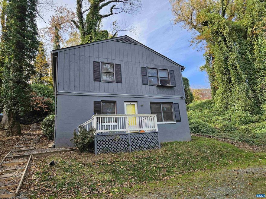 This private duplex offers consistent rental income and an unbeatable location?just minutes from UVA Grounds, the Medical Center, Scott Stadium, Downtown Mall, IX Park, and more. Each 2BR/1BA unit features LVP flooring, an open living space, in-unit laundry, and a dishwasher. Unit A is recently refreshed and rented at $1,620 through Nov 2026; Unit B is leased at $1,425 through 2/28/2026. Located at the end of a quiet street, surrounded by trees and nature, tenants love the peaceful setting. Separately metered electric, these two units share water/septic. Zoned RN-A with potential for up to 6 units on the .48-acre lot (buyer to verify with City). Long rental history dating to 2002. Seller had a pre-listing inspection done and most items have been completed!,Formica Counter,Wood Cabinets