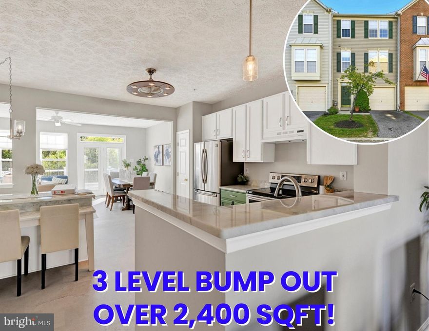 Discover the Space, Comfort, and Convenience You’ve Been Searching For!

Think all townhomes are created equal? Think again. This rarely available largest model in Perry Hall Farms’ sought-after Coachhouse community redefines what townhome living can be. With a bump-out on all three levels, a private wooded backdrop with open space to run around, and a low-maintenance lifestyle where the Association handles lawn care and mulching, this home checks every box for easy living and everyday comfort.

Step inside and you’ll immediately feel the difference. The entry level opens to a spacious recreation room or 3rd bedroom, complete with stylish flooring, a convenient half bath, and walk-out access to the backyard—perfect for movie nights, a home gym, or weekend guests. You’ll also find a 1-car garage with extra storage, a private driveway, and guest parking right across the street.

Upstairs, the main level is designed for gathering and entertaining. Hardwood floors flow through an open-concept layout that connects the living room, dining area, and cozy family room with an electric fireplace. The updated kitchen steals the show with two-tone cabinetry, marble countertops, a large island with seating, and extra built-ins for storage—a beautiful blend of style and function.

On the upper level, you’ll find two expansive bedroom suites, each with its own full bath. The primary suite includes a sunny bump-out sitting area (ideal for a home office or reading nook), a walk-in closet, and a spa-inspired bath with dual vanities, soaking tub, and separate shower. To top it off, the owner added mini-split air conditioning units in both bedrooms  to compliment the HVAC system to satisfy individual comfort and energy efficiency.

Out back, enjoy peaceful views of the trees from your composite deck (installed 2024)—a quiet retreat after a long day. And because the Association handles the yardwork, you can spend your weekends living, not mowing.

Recent updates include:
Mini-Split A/C Units (2025)
Composite Deck (2024)
HVAC & Water Heater (2021)
Main-Level Tile Flooring (2020)
Hardwood Floors & Stairs (2019)
Kitchen Island & Marble Counters (2019)
Roof (approx. 2018)

Location perks: just minutes from shopping at Weis and all that White Marsh offer, dining, parks, and commuter routes, plus easy access to Liberatore’s Italian Restaurant for date night or Sunday dinner.

This isn’t just a home—it’s a lifestyle. Spacious, stylish, and smartly updated, it’s everything today’s buyer is looking for… and it’s ready when you are.