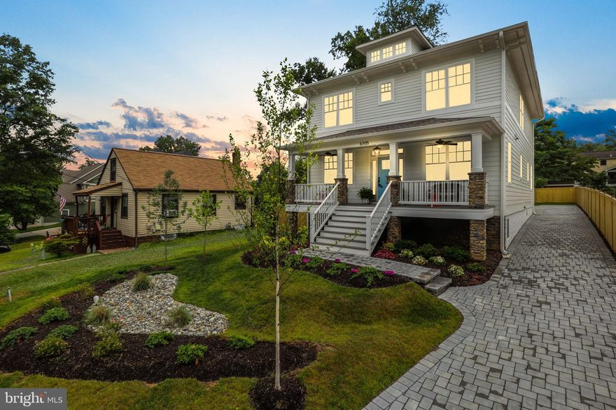 ***priced  $100,0000 less than bank Appraisal! *** ------Brand New Construction & Ready for you to move in!***   Your new luxury home has 6 bedrooms, 5.5 bathrooms, over 5,000 square feet!  Craftsman style home on "no thru traffic" street. Full front sitting porch leads to the inviting entrance. Gleaming Hardwood floors throughout. Main level includes, separate, spacious living and dining room, study/office - great for remote working, huge family room and kitchen. Chef's Gourmet Kitchen includes high end appliance package, quartz countertops, designer backsplash, large center island for prepping meals and entertaining, walk-in pantry and butler’s pantry with additional refrigerator. Family room with gas fireplace has direct access to a mudroom which exits to a generously sized adjacent 2 car garage. Additional bedroom/studio area over the garage with full bath - great space for guests, work out-area or office (option to put a sink and kitchenette). Upper level boasts a generous Primary Suite with reading nook, spa like bath featuring soaking tub, walk-in shower, double vanities and two generous walk-in closets. Three additional bedrooms, two full bathrooms - including one Jack & Jill bathroom with double vanities and large laundry room complete the upper level. Lower level includes a large entertaining space with open Recreation/Game Room, additional countertop serving area with sink, under counter refrigerator, cabinets, large Media Room, 5th bedroom and full bath. Amazing location! Easy commute with close proximity to the West Falls Church Metro, National Airport, I-66, Rt 7, Rt 29 and 495. Easy access to Falls Church City, Tysons Corner, DC, shopping, restaurants and parks.  Very private. ***zoned for Haycock Elementary and McLean High School   ---Home is the best value in the area.   priced below appraisal.   Appraised at $2 Million!   *****ask me about an APR of 4.375%!