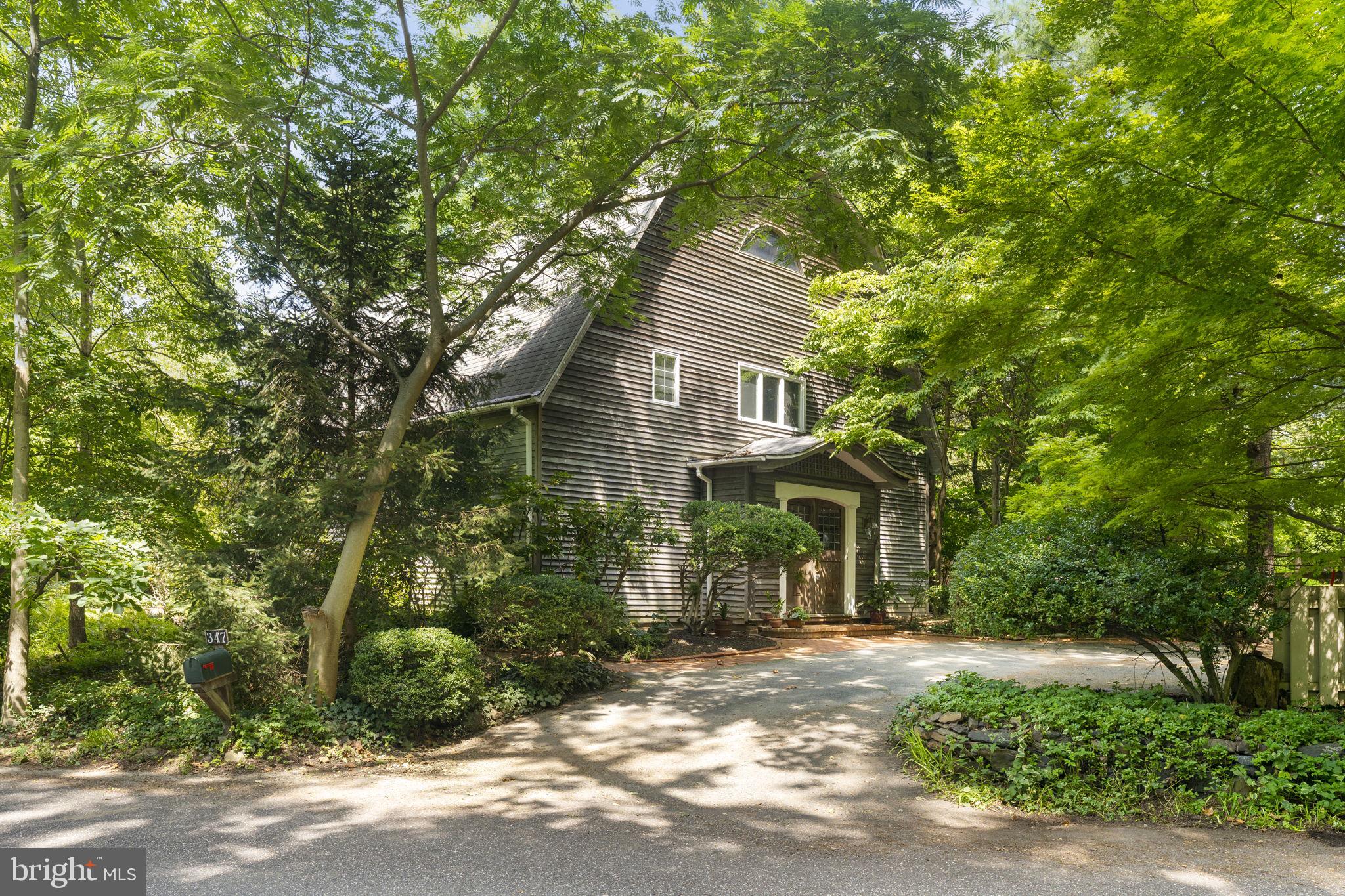 Welcome to 347 Old Penllyn Pike!! This home has an abundance of history starting as a teahouse pavilion built for the sesquicentennial celebration in Philadelphia. It was later disassembled, transported and reassembled at its current location with modifications added. It features; a two-story living room with wood ceiling, oversized fireplace and wood flooring. Over-looking the living room is the library. Additional features of the main floor include the kitchen with access to the butler's pantry, family room with wood burning brick fireplace and access to the back partially covered brick patio, dining room with bay window and access to the powder room. The second floor offers the main bedroom with walk-in closet and full main bath. There is also 1 additional bedroom and a full bath to round out the second floor. Up a few steps you will find 2 more bedrooms as well as access to the attic. This home is filled with charm and has the potential to be restored to it's original glory. Property is conveniently located to the Penllyn Train Station, as well as a few minutes from downtown Ambler and is and is easy to show and ready to go!!