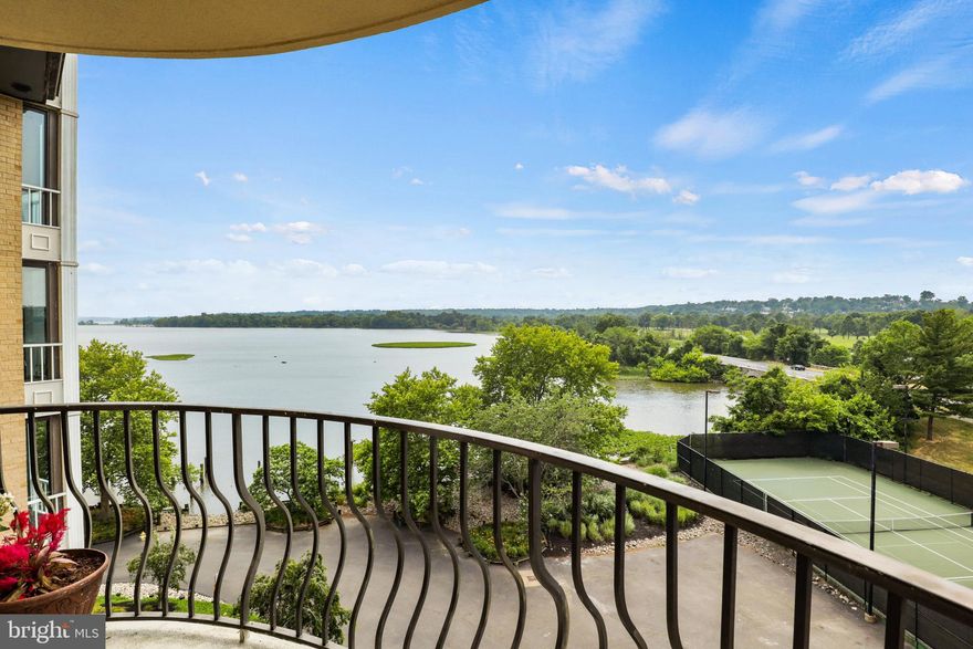 Old Town life at its very finest tucked away in a private cove on the Potomac River.  Water views, amazing amenities, convenient location, spacious & bright, freshly painted and move in ready are just a few reasons you will love this one!  Porto Vecchio is an elegant and sophisticated building with a lively resident community surrounded by a wildlife preserve and waterfront park. Indoor and outdoor activities for everyone and every interest.  Walkable to all the world class shopping and dining in Old Town, or take a scenic walk along the natural and beautiful Mount Vernon Trail.  If you want to venture further, you'll have the use of the resident limo service.  Kennedy Center, airport, DC sports and sites all so easily accessible from this resort style community.  The updated kitchen features granite countertops, stainless appliances , large walk in pantry with built in shelves, under cabinet lighting, tile backsplash and stylish espresso cabinets. Sliding glass doors from the living room lead to the balcony overlooking the river as well as the tennis courts. 
 The large, primary bedroom has two closets and a spa like ensuite with jetted soaking tub & large walk in shower. Beautifully maintained, original parquet flooring throughout. Gorgeous, large windows bring in natural sunlight and views that serve as a beautiful backdrop for every room.  The river views will never get old! Watch the tide come and go,  experience the surrounding wildlife, socialize and participate, hop into Old Town or DC in minutes or just relax by the pool and english gardens, life at Porto Vecchio combines the best of it all!