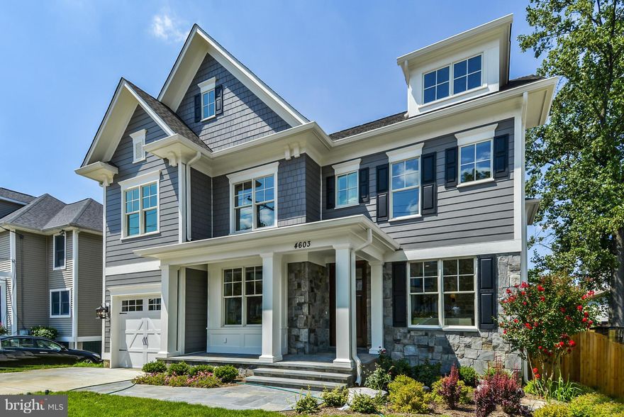 100% COMPLETED! Incredible new Arts & Crafts Colonial, built by Douglas Constr (best Green Builder-Beth Mag), 4 fin lvls, 6BR, 5.5BA, chef's kitch, fam rm w/fp & built-ins, mud rm w/built-ins, 1st flr lib, owners suite w/WICs & spa BA, 2nd flr hw/study area, 3rd flr BR, FB & loft, fin lwr lev includes 6th BR, FB, huge rec rm, exercise rm; attached garage, large deck.