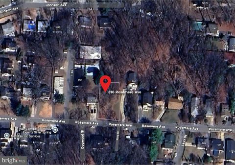 Vacant Land For Sale - 816 Rosemere Avenue<br/> SILVER SPRING, MD 20904