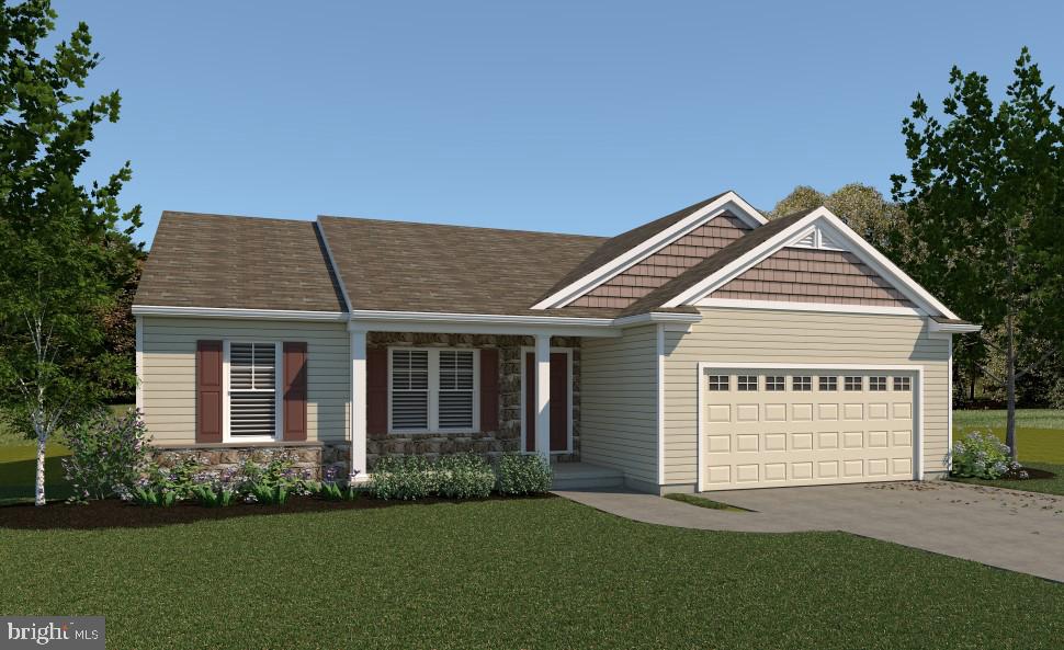 Tucked away in the heart of Amish country, Meadows at Strasburg offers the best of both worlds – a quiet countryside with scenic views, with easy access to Route 30 and the area’s most popular shopping, dining, and travel destinations.
This single story floorplan with 3bedrooms and 2 full baths. It greets you with a deep covered porch for relaxing outdoors, there is an Owner's entrance with easy access to the kitchen and closet. The home has a private owner's wing with walk-in-closet and bath and includes a separate guest wing with 2 spare bedrooms and a full guest bath. Build the home of your dreams today!