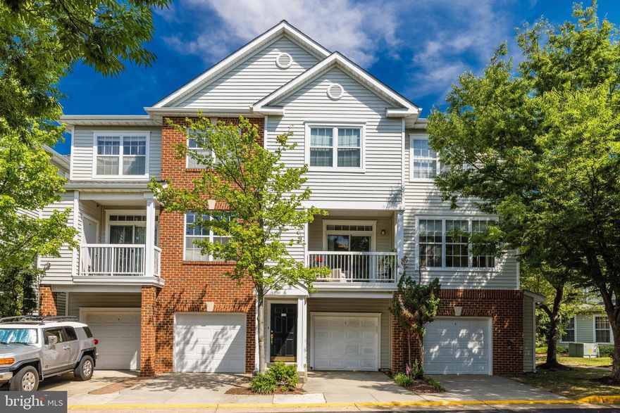 Light-filled end unit townhouse-style condo: 3-bedroom, 2-bath, 1,485 square feet with a private entrance and a 1 car attached garage. This beautifully updated home features an open concept layout with a sunny kitchen with granite countertops, island and a spacious living room with gas fireplace, adjacent dining area with access to a private covered balcony.  The upper level features a roomy primary suite with a gorgeous renovated primary bath, radiant heat floors and a walk-in closet. There are 2 additional bedrooms on the upper level, as well as an updated second bathroom. All bedrooms have custom closet shelving, including the walk-in laundry room and main level closet.   New designer carpeting 2024, custom blinds, ceiling fans in all bedrooms and upgraded lighting throughout. The attached one-car garage has recently been updated with an epoxy flooring.  Enjoy access to fantastic community amenities, including a pool, gym, and clubhouse. Located  1 mile from the Herndon Metro Station and just minutes to downtown Herndon, shopping, dining, Dulles International Airport and major commuter routes; only 3 miles to Reston Town Center!  For showing appointments and/or the Open House please park in one of the numerous "visitor" spots