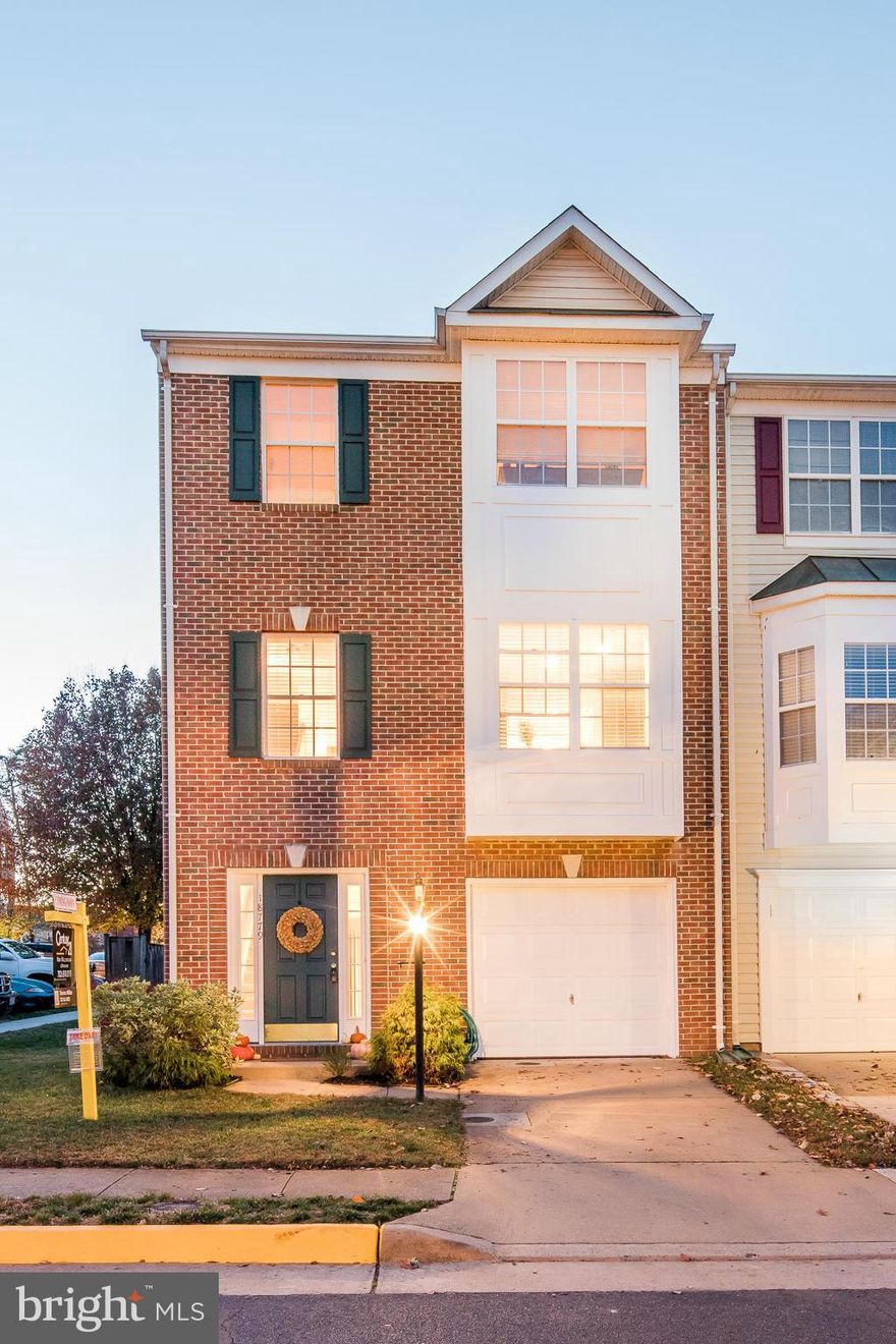 Gorgeous and meticulously well-maintained end unit townhome situated near Leesburg and Rt 7 commuter routes! A/C and air handler and Water Heater replaced  13. Granite kitchen counters and SS appliances. Nice trex deck in back. Remodeled baths with updated counters and fixtures. Beautiful master suite! Finished basement with recessed lights, walkout to amazing paver patio. Home Warranty!