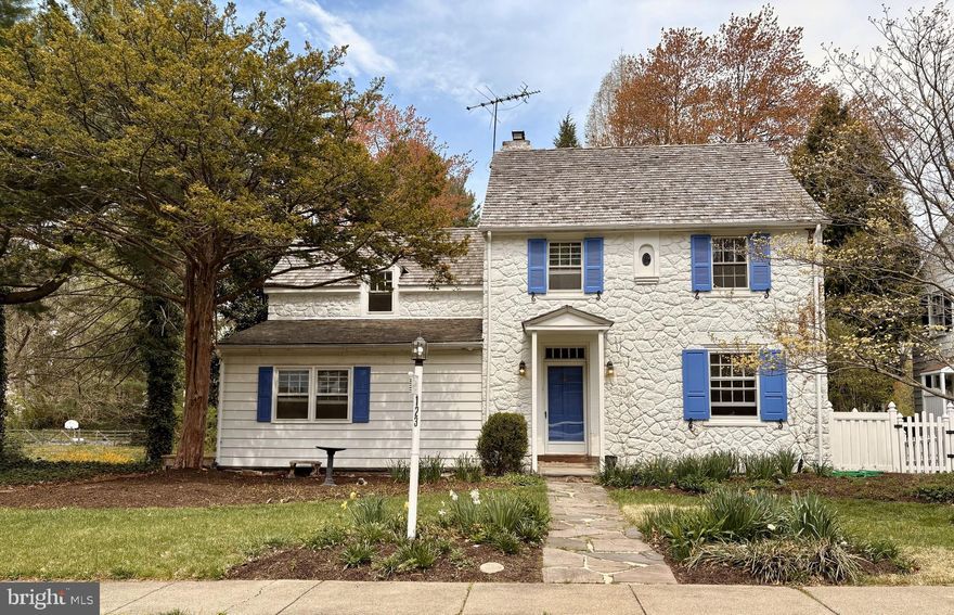 Garden Brook Estate has been returned to its original glory! Bright perennials dot the lawn of this four-level single-family home. The original craftsmanship and structure of this all-stone house stands out even among the charming and well-kept properties on the block.

When you enter the spacious foyer, you’ll be stunned by the gorgeous original wide-panel hardwood floors. Pass through the formal dining room with custom built-ins and vintage chandelier on your way to the brand new kitchen with granite countertops and high-end appliances. On the other side of this level is an oversized living room with wood burning fire place and built-in bookshelves. A powder room (half bath) and bonus room perfect for an office, cocktail space, or mudroom complete this floor.

On the next level you will find 3 comfortably sized bedrooms with ample closet space and brand new carpets. The two full bathrooms (including an en-suite) have been completely remodeled, save for the vintage original tile with bullnose surround. Upstairs, you will find a forth-level bedroom or “bonus room” with skylight and built in desk space, as well as another half bathroom!

Before you go, don’t forget to visit the lowest level of your future home, with another wood burning fireplace! This level also offers an appliance room and walk-out / ground-level access to your amazing backyard. Situated along one of the coziest and safest stretches of Wyncote’s coveted Waverly Road, this property offers a full third-acre of yard space. A peaceful stream marks the end of the property, right where a hidden trailhead to acres of nature preserve picks up. Previous owner built custom retaining / flood wall - one of the only creek-side houses on the strip to offer such protection. They also put in an impeccable cedar roof just 7-8 years ago. 

The current owners have put their heart and soul into rejuvenating this home and cannot wait for you to see it!