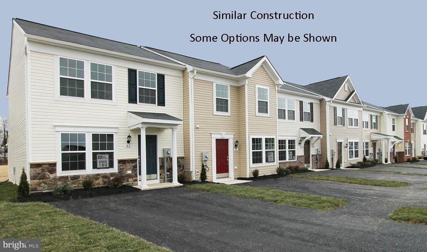 Dan Ryan Builders at Manor Park offers a new set of affordable Madison Townhomes for Fall delivery.This end unit has expanded plan featuring a 8' Morning Room off the island kitchen. Distinctive front with 2 story box bay windows. Big Owners Suite with walk-in closet & double vanity bath, storage shed, private 2car off street parking, HOA mows the grass. Near schools, shopping, I-81!