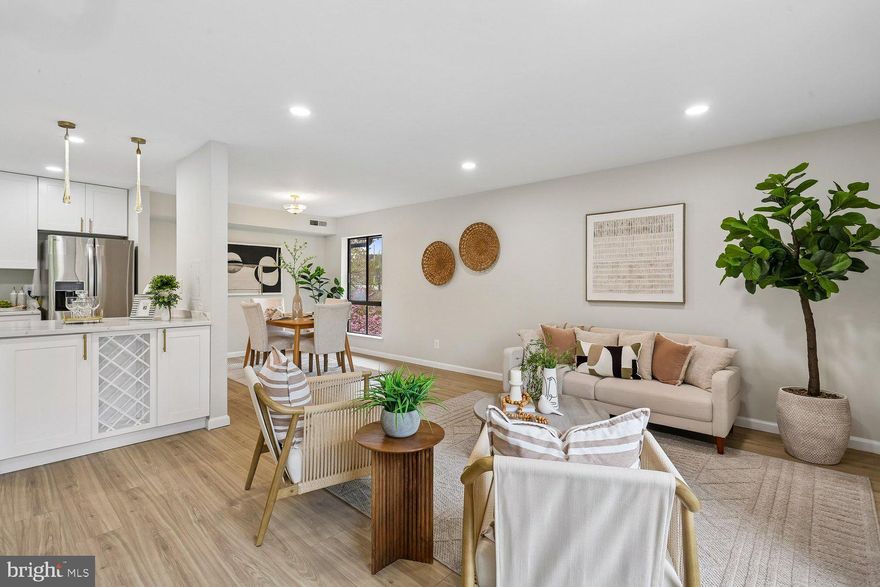 A rare offering in Americana Centre—Condo fee includes ALL utilities---Full-service building with amenities
Low-maintenance living—no hidden costs.
This true 3-bedroom residence features one of the largest and most coveted floor plans in the community. Perfectly situated in a highly sought-after, transit-oriented location just minutes from Rockville Town Center, with effortless access to Metro, premier shopping, dining, and entertainment.

This spacious & Stylish Penthouse 3BR Condo! is one of the largest and most desirable floor plans in the community—offering over 1,400 sq ft of beautifully updated living space. This light-filled penthouse-level residence features an open-concept layout with expansive living and dining areas, enhanced by engineered flooring and plush carpeting throughout.

The modern kitchen is thoughtfully updated with sleek quartz countertops, quality cabinetry, and contemporary appliances—perfect for both everyday living and entertaining. The oversized primary suite offers a private en-suite bath and a walk-in closet with custom shelving, while the additional bedrooms are generously sized with excellent natural light and ample storage.

Enjoy breathtaking views from the top floor along with the convenience of assigned garage parking. Residents benefit from a full-service building with exceptional amenities, including concierge service, outdoor pool, fitness center, sauna, community center, meeting room, extra storage, and laundry facilities on each floor.

The condo fee covers ALL utilities and amenities, including electricity, gas, heat, air conditioning, water, trash, fitness center, sauna, parking, snow removal, building maintenance, management, reserve funds, and more—providing truly hassle-free living.

Ideally located just at five minutes walking distance from Rockville Town Center, Metro, shopping, dining, and major commuter routes.