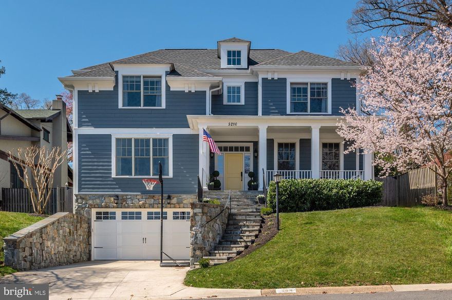 Built in 2012-2013, Designed  by Studio Z Design Concepts, a truly magnificent home, this home offers grand proportions, high ceilings, everything you could want for todays easy living and entertaining.  This home offers a stunning entry Foyer, Living room/Library with large glass doors and gas fireplace, Formal Dining Room, Butlers pantry and fabulous large Kitchen  with Carrera Marble, Granite, Stainless appliances, fabulous Family room with coffered ceiling, wood burning fireplace, Sonos stereo system and built in speakers, and wonderful screened porch.  Upstairs  Lovely Owners suite with en-suite Marble Bath, walk in closets, three more generous Bedrooms, baths, and Laundry. Finished Lower Level with Guest Bedroom and full bath, kitchenette, Mud room,  and large Family room with gas fireplace and access to 2 car garage. 5 BR 4.5 Ba