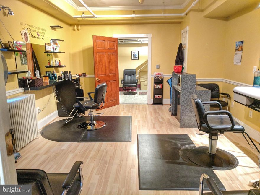 Turnkey salon studio available. 3 chairs in the main area with a separate room having a 2-chair shampoo station. Common waiting area. Potential to share lease with one of the existing stylists.  Furniture and equipment may also potentially be available. Building is conveniently located in Old Town Warrenton and has plenty of parking.  Rent includes all utilities including internet.  Building is ADA compliant.