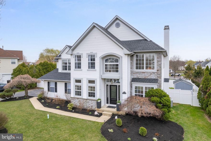 Welcome to your Dream home! Rarely offered in Woodfield Estates- now's your chance! Enter to an impressive 2 story center hall foyer with a beautiful open staircase to the upper level.  Life has been different the last few years and having an in-home office as you enter your home away from all the clamor is priceless.  Gorgeous hardwood floors throughout. The custom kitchen is absolutely stunning! Every attention to detail has been taken into consideration. Tons of beautiful custom soft closing cabinets. Deep farmers stainless steel sink. Coffee spot with a drawer microwave. Thermador 6 burner stove. Stainless steel appliances including refrigerator, dishwasher. The plentiful granite counter tops are gorgeous, and you'll love the rounded wrap around breakfast bar. The eat in kitchen sits in a cute nook with windows that overlook the backyard with E.P Henry patio.  Topping off the heart of the home is the adjoining family room complete with wood burning fireplace with marble hearth. Large powder room is located in this part of the home as well. Formal dining room has a French pocket door that leads to the family room. Now we walk up the beautiful open staircase to the second level with 4 bedrooms and 2 full baths. Every bedroom is a great size, everyone will be happy. But the dramatic step down to the primary bedroom will be remembered by the unbelievable master bath. It's absolutely gorgeous with an extra-large shower and soaking tub. You can get lost in the vanity sink cabinets and drawers.  The main bathroom has been upgraded as well. Upper-level bathrooms have blue tooth capability. Now we go to the lower level that is just as impressive as the other levels of the home. The possibilities are endless. Do you have adult children living with you? Thinking about an in-law suite? Or maybe you just don't want to walk up the stairs to get a snack while watching a movie. This area is amazing complete with a kitchenette. Living area and large full bath with stall shower. The backyard is lovely and will be your nice weather oasis from the world complete with shed. There are so many upgrades and wonderful attributes in this home - starting with Wainscoting panels throughout, remote control shades for the high tinted windows. Inside access to oversized 2 car garage with opener.  HVAC replaced in 2021, Roof replaced in 2019, hot water heater 5 years old. Water softener. You will not be disappointed! Hurry for your private showing.