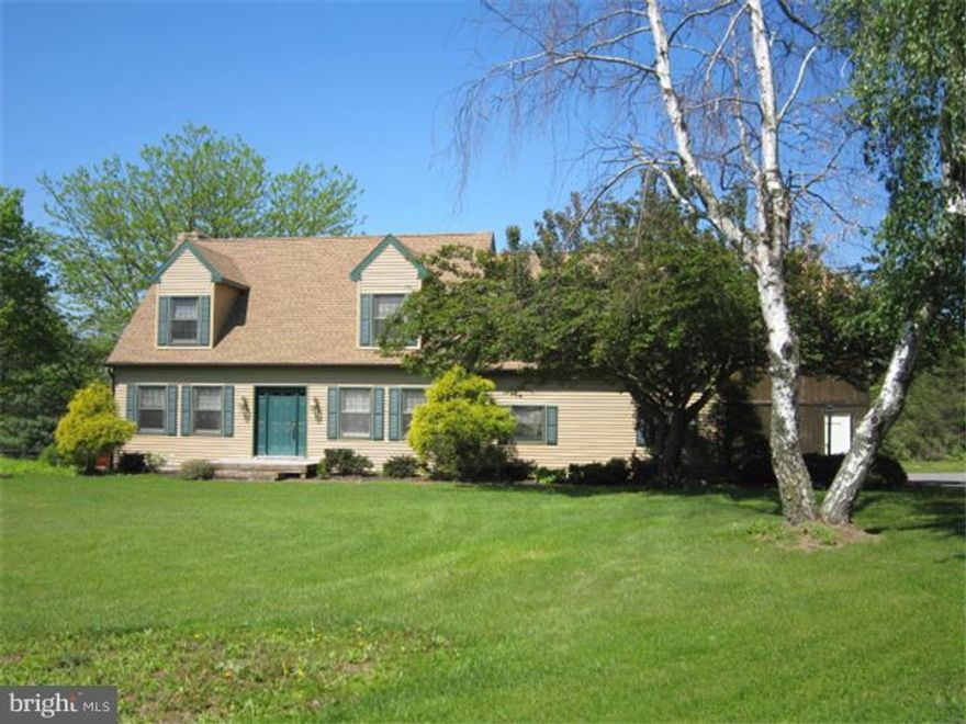Immediate possession! Charming cozy Cape on 1.97 acre level lot.  This lovely home with a picturesque setting has much to offer. Wide plank wood flooring on the first floor, spacious bedrooms, large enclosed rear porch and a deck.  The house has a 2 car garage.  There is also an additional 28x30 detached garage, that has 220 amp electric service, which offers 4 additional spaces. Conveniently located between Berks and Lehigh County. This great home also offers plenty of privacy! A 1 year American Home Shield Warranty is included. (Interior photos will be added May 28th.)