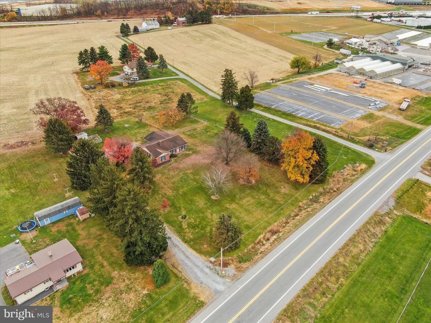 Zoned Highway Industrial, 1.52 acres road front currently with a 3 bedroom, 2 bath brick rancher. Immediate rental availability. Located adjacent to 8738 Olde Scotland Rd, also listed for sale, allowing for a total of 3 acres. 1/2 mile off of exit 24 on Interstate 81. Ready to be transformed into whatever use you can imagine. Great land investment with potential monthly rental income.