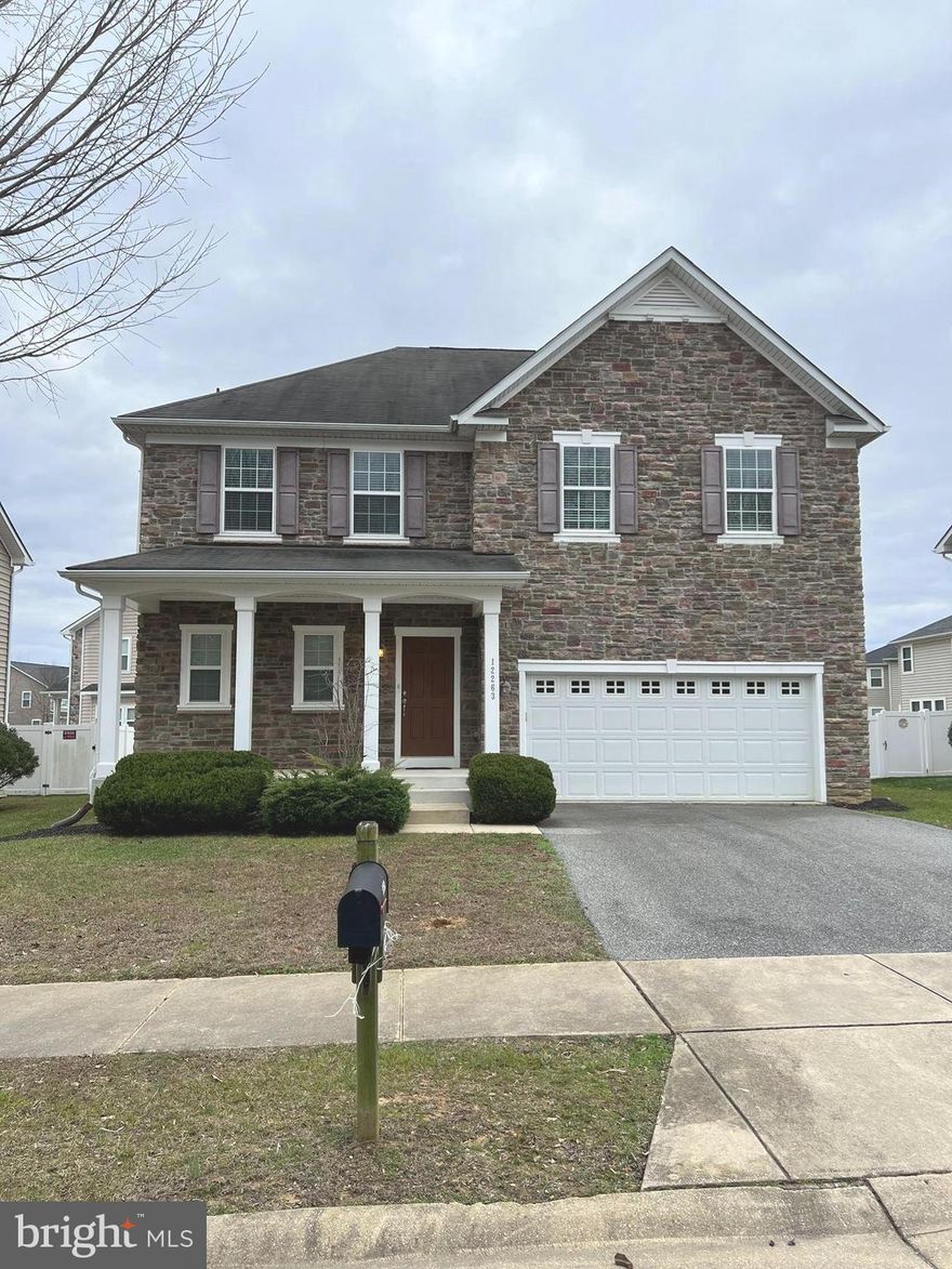 Welcome to this gorgeous, very lightly lived in and like new home!  This home features a brick front and is located on a quiet street / cul-de-sac.  Newer construction, open floor plan and move in ready! The primary living level has hardwood floors, a dining area half bathroom and an open floor plan for modern living. The kitchen is spacious with plenty of counter space, an island and 42" upper cabinets for all your storage needs and the kitchen is accented by stainless steel appliances. The bedroom / upper level features four bedrooms, and laundry is on this level with a side by side washer / dryer for your ease and convenience.  The owner’s suite includes has a wonderful large, spa like bathroom, walk in closets, and a sitting area / office / retreat.  The basement is a blank slate ready for your finishing touches and design, or can be used as a massive storage area.  There is a rough in for a full bathroom  and most importantly an egress window for you to create a 5th bedroom in the home.  This home is centrally located and close to 210/301/5 and a short commute to DC. Grocery stores, convenience stores, big box stores and restaurants nearby.  Welcome Home