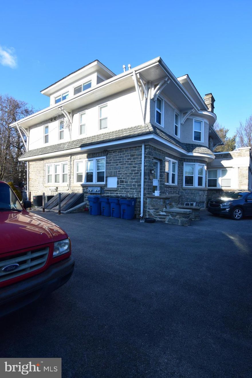 Incredible 6 unit apartment building for sale in Jenkintown Borough ! 900-906 Greenwood Avenue is ready for a savvy Investor! At the corner of Greenwood  Avenue and Washington Lane and fully rented!  TWO 2 Bedroom units and FOUR 1 Bedroom units that were rehabbed in 2018 .  Unit 1 rents for $1695, Unit 2 rents for $1295, Unit 3 rents for $1195, Unit 4 rents for $1595, Unit 5 rents for $1295 and Unit  rents for $1095.  One garage is rented for $200 per month. Hardwood floors, stainless steel appliances, Pex plumbing, laundry in units,  At least 1 parking spot for each unit, 2  garages that are easy to rent .  This is a turnkey operation. Invest in Real Estate in Jenkintown Borough. Walk to the Town Square, the movie theater, shopping, public transportation, the boutique shops of West Avenue and several yummy eateries. Close to  to Starbucks, Trader Joe's, Whole Foods, 2 train stations.  Easy access to 309/turnpike and close to major Universities and Hospitals. Award-winning Jenkintown School District.